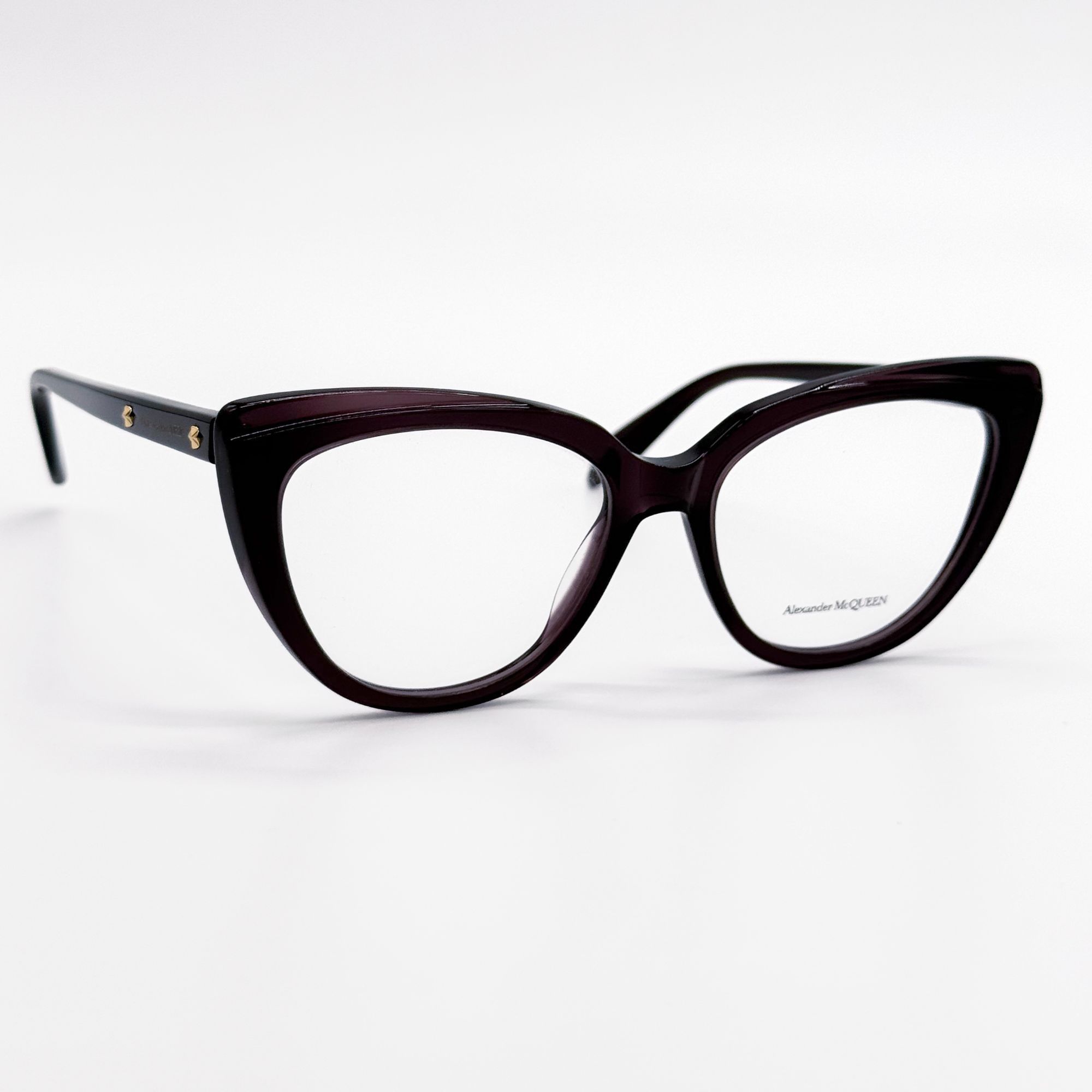 Alexander McQueen NEW ALEXANDER MCQUEEN EYEGLASSES AM0253O 003 CAT EYE VIOLET Size ONE SIZE - 2 Thumbnail