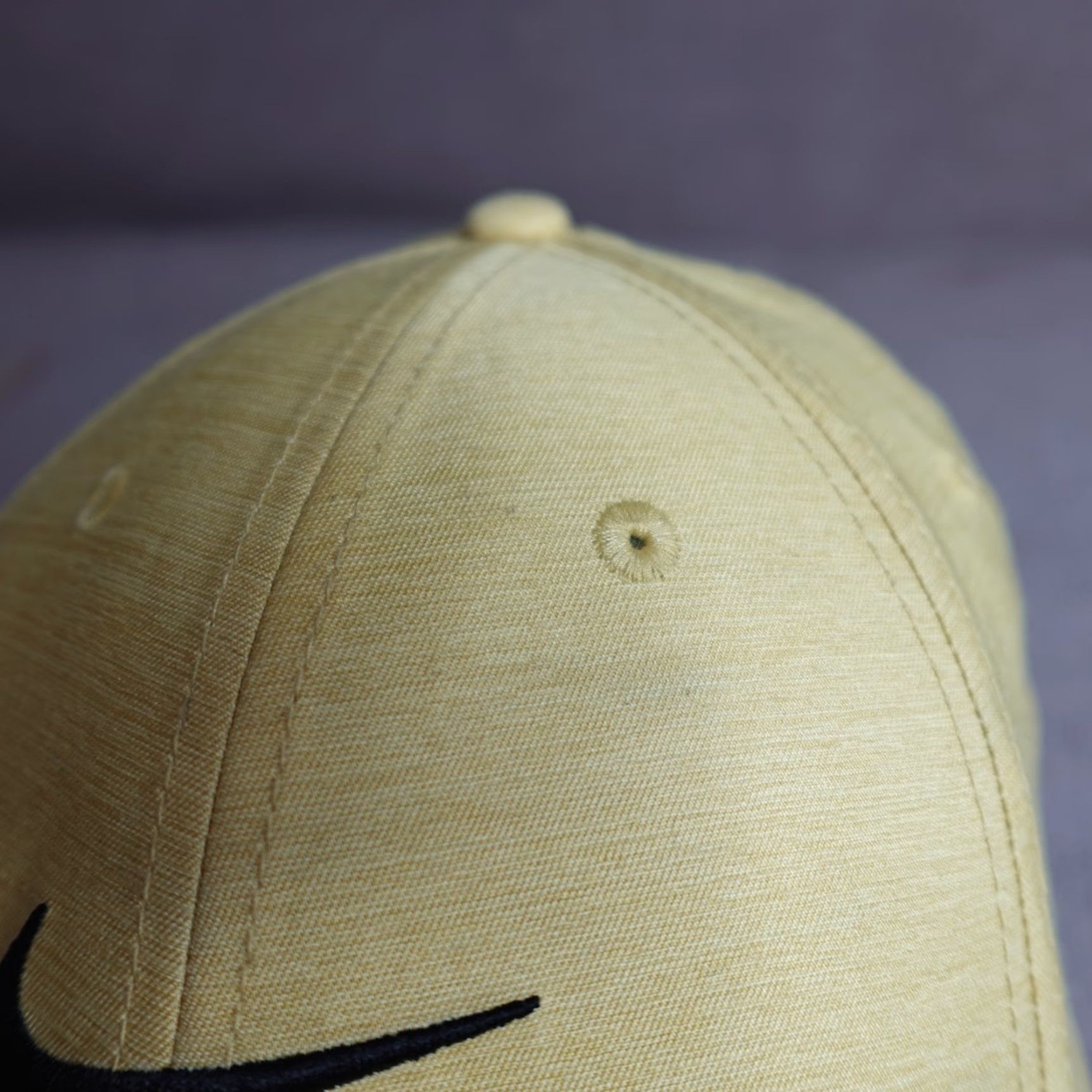 Nike VINTAGE Nike Hat Yellow Strapback Legacy 91 CU9892 Baseball Cap One Size Men Adjustable Sun Casual Summer Spring Fall Womens Men Girls Boys Size ONE SIZE - 2 Thumbnail