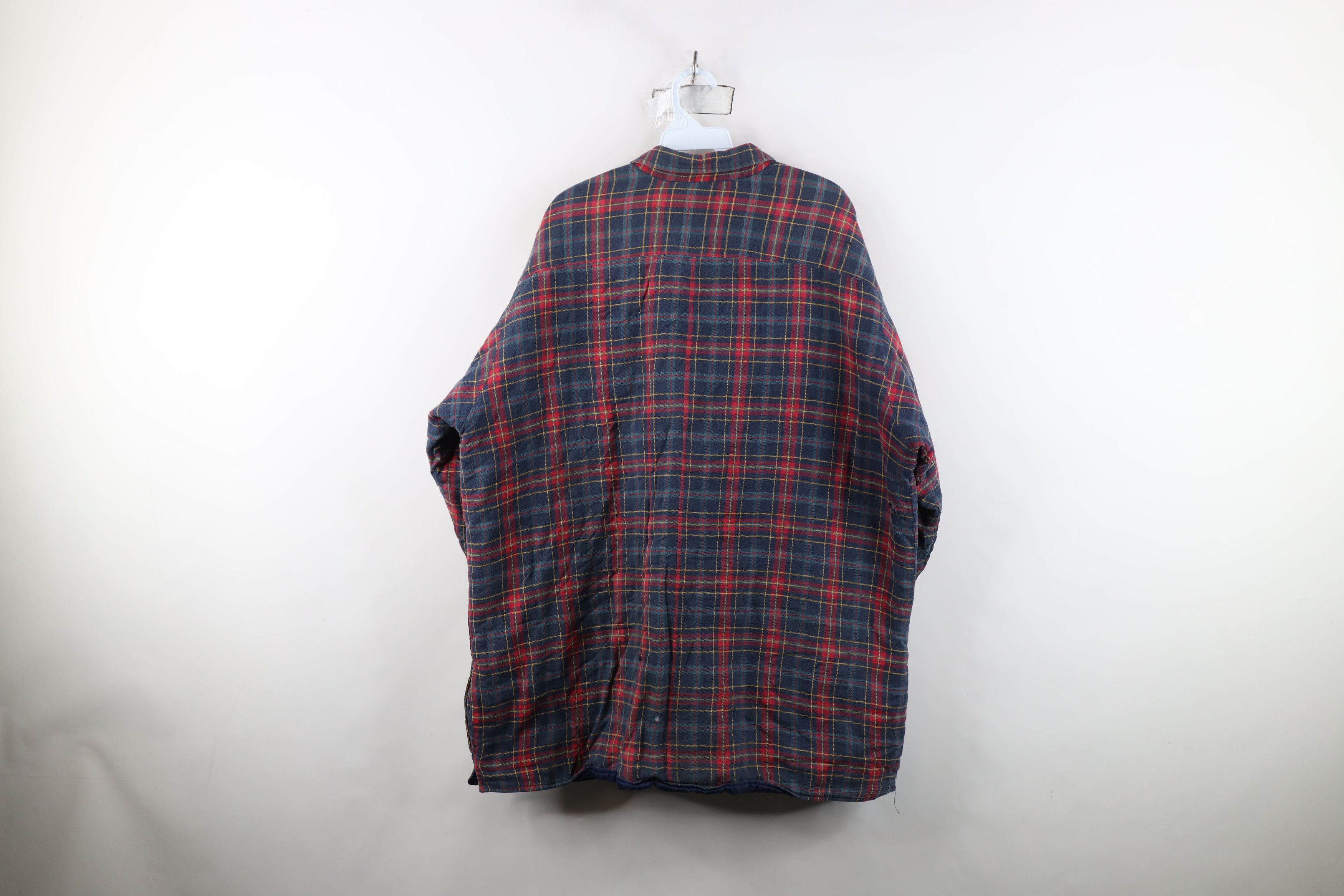 Vintage Vintage 90s Streetwear Quilted Flannel Button Shirt Jacket Size US XXL / EU 58 / 5 - 15 Thumbnail