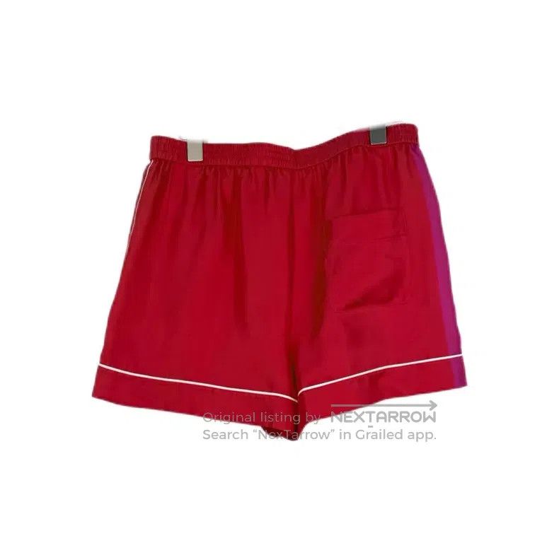 Dior Dior Red and purple color-matched mulberry silk shorts Size 25" / US 0 / IT 36 - 2 Thumbnail