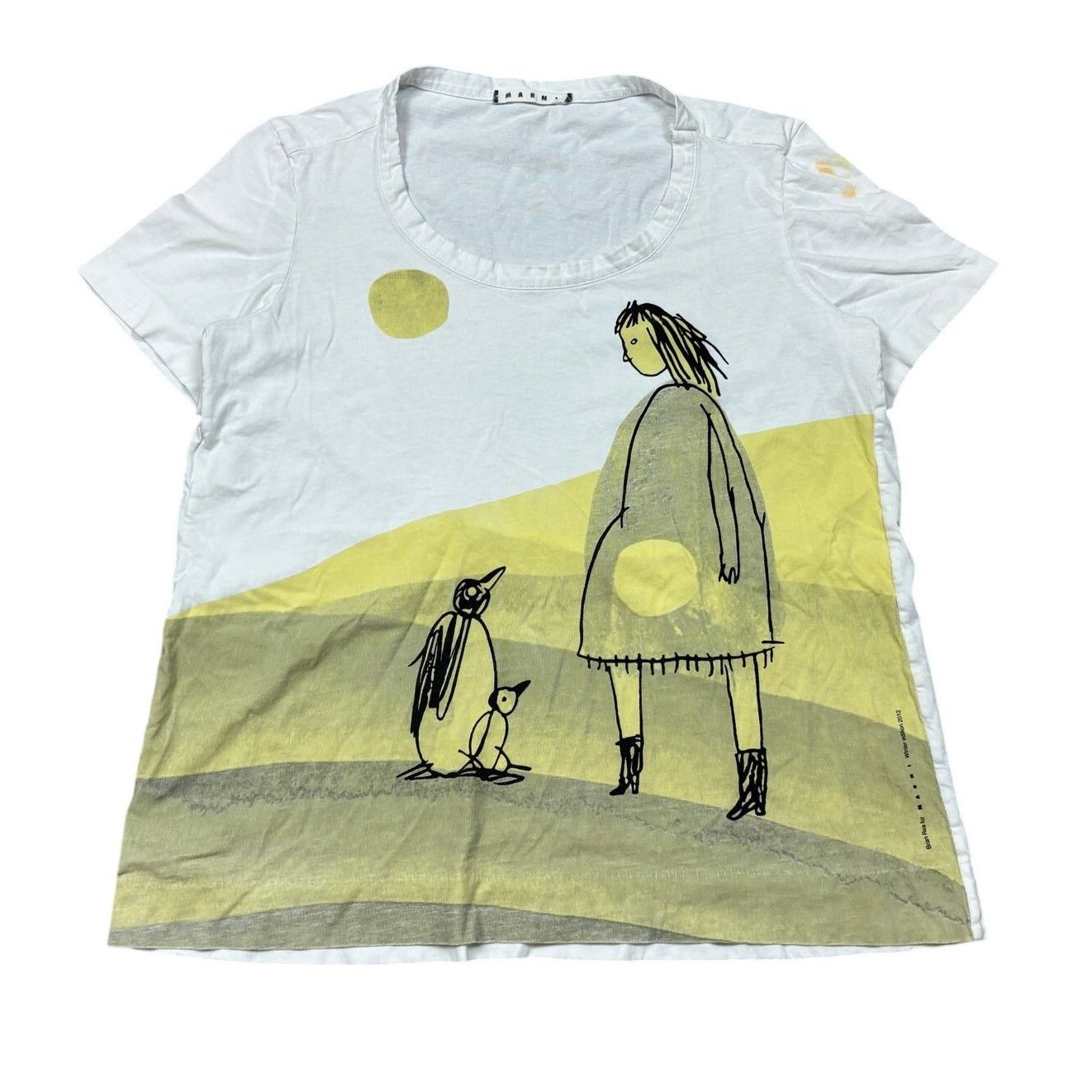 Marni Brian Rea Winter 2012 Short Sleeve Art Tee Shirt 42