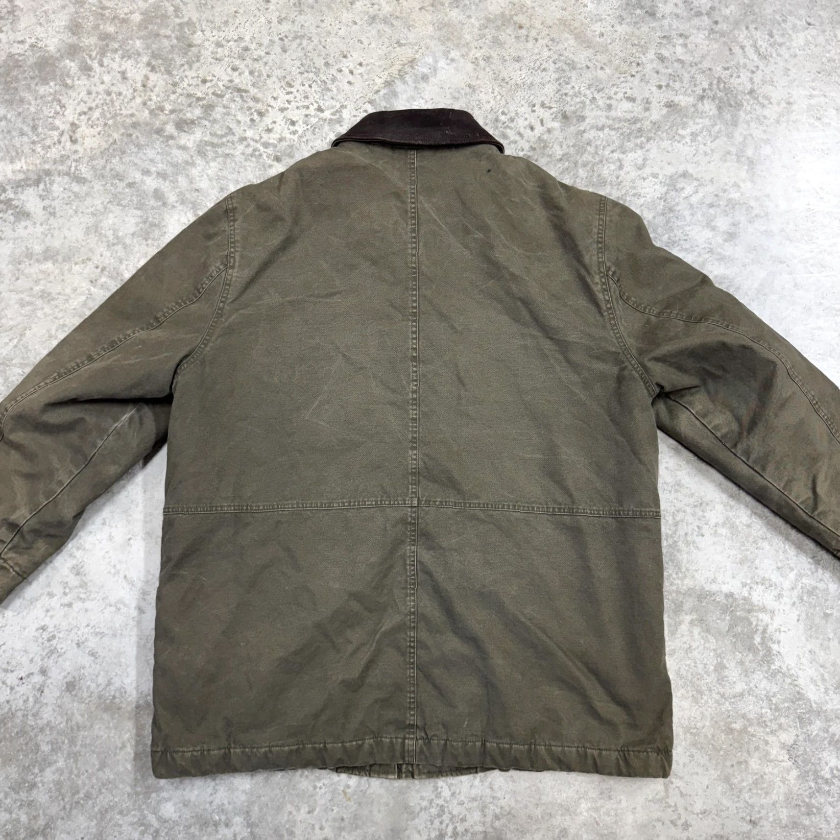 Vintage VINTAGE St. Johns Bay Coat Mens XL Green Corduroy Collar Plaid Lined Heavy Flaw Jacket Size US XL / EU 56 / 4 - 7 Thumbnail
