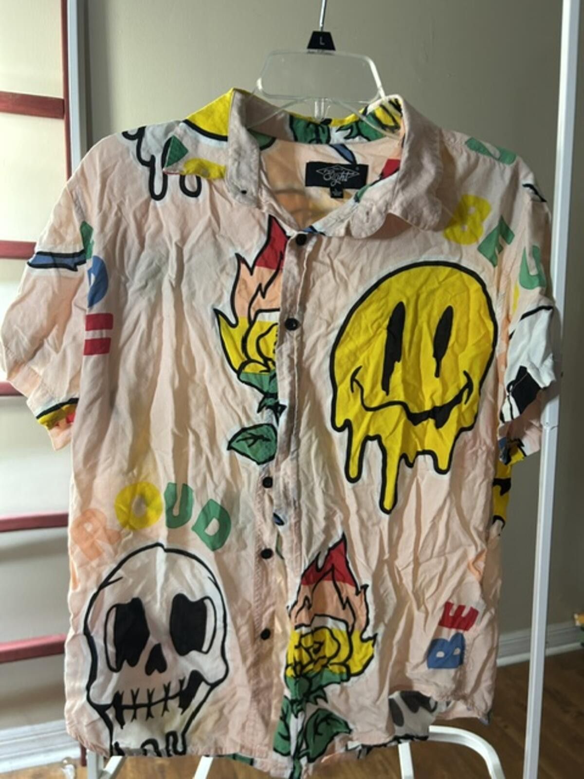 Eighty Eight Eighty Eight Graphic Print Short Sleeve Button-Up Shirt L Size US L / EU 52-54 / 3 - 1 Thumbnail