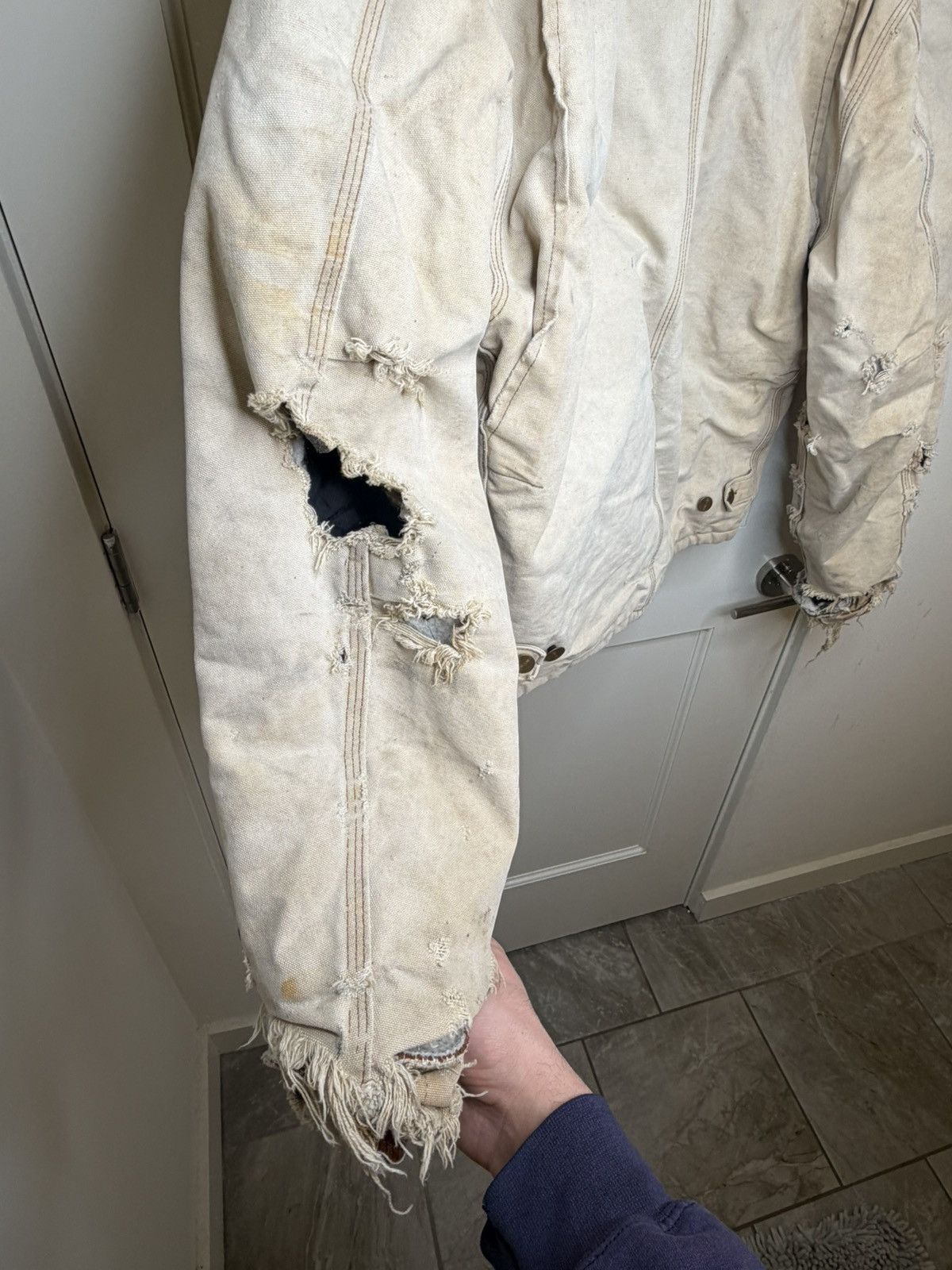 Carhartt Vintage Carhartt Men's Jacket Cream Duck Arctic Size Large Size US L / EU 52-54 / 3 - 15 Thumbnail