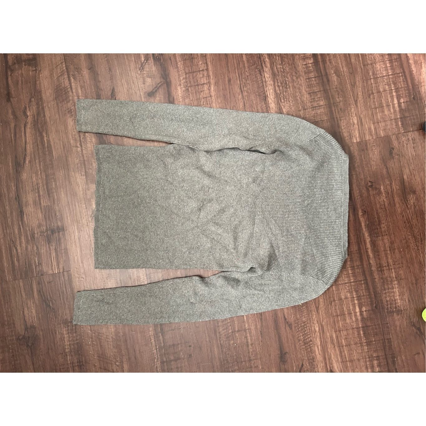 Lauren Ralph Lauren Lauren Ralph Lauren Gray Ribbed Scoop Neck Sweater, Size Med Size M / US 6-8 / IT 42-44 - 5 Thumbnail
