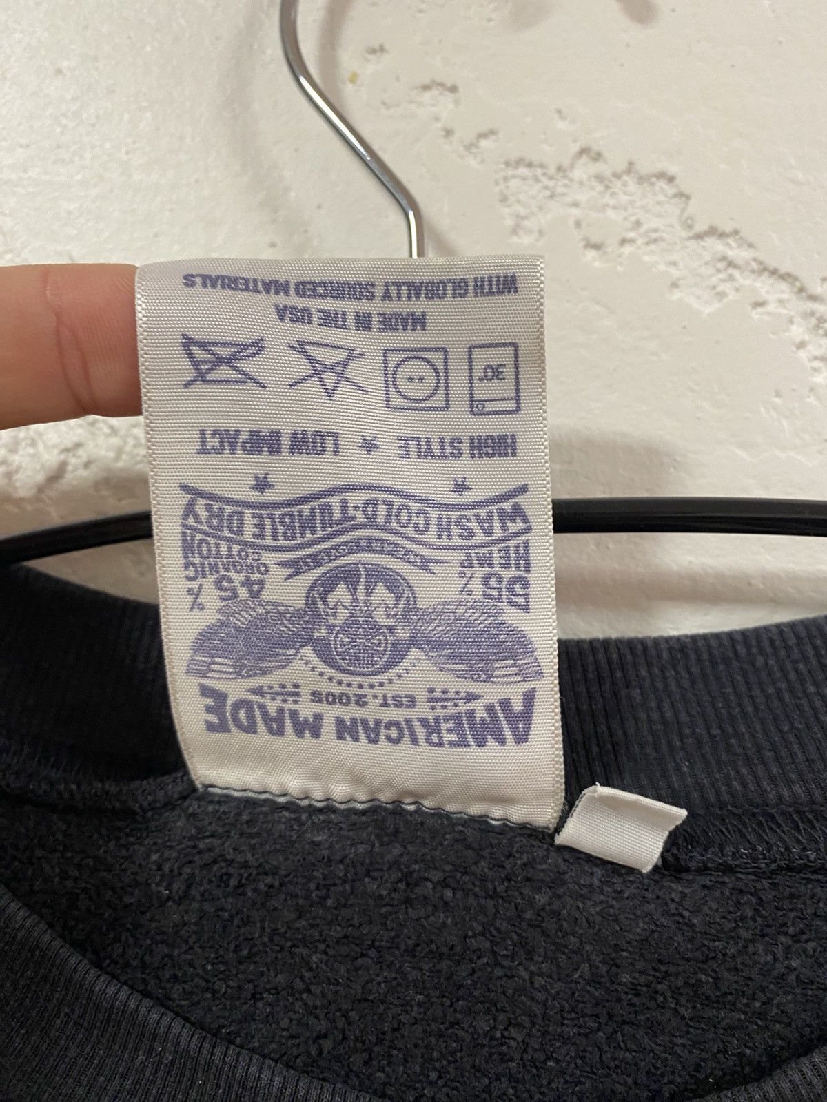 Jungmaven Jungmaven Washed Hemp Reglan Sleeve Crewneck Made in USA Size US S / EU 44-46 / 1 - 3 Thumbnail