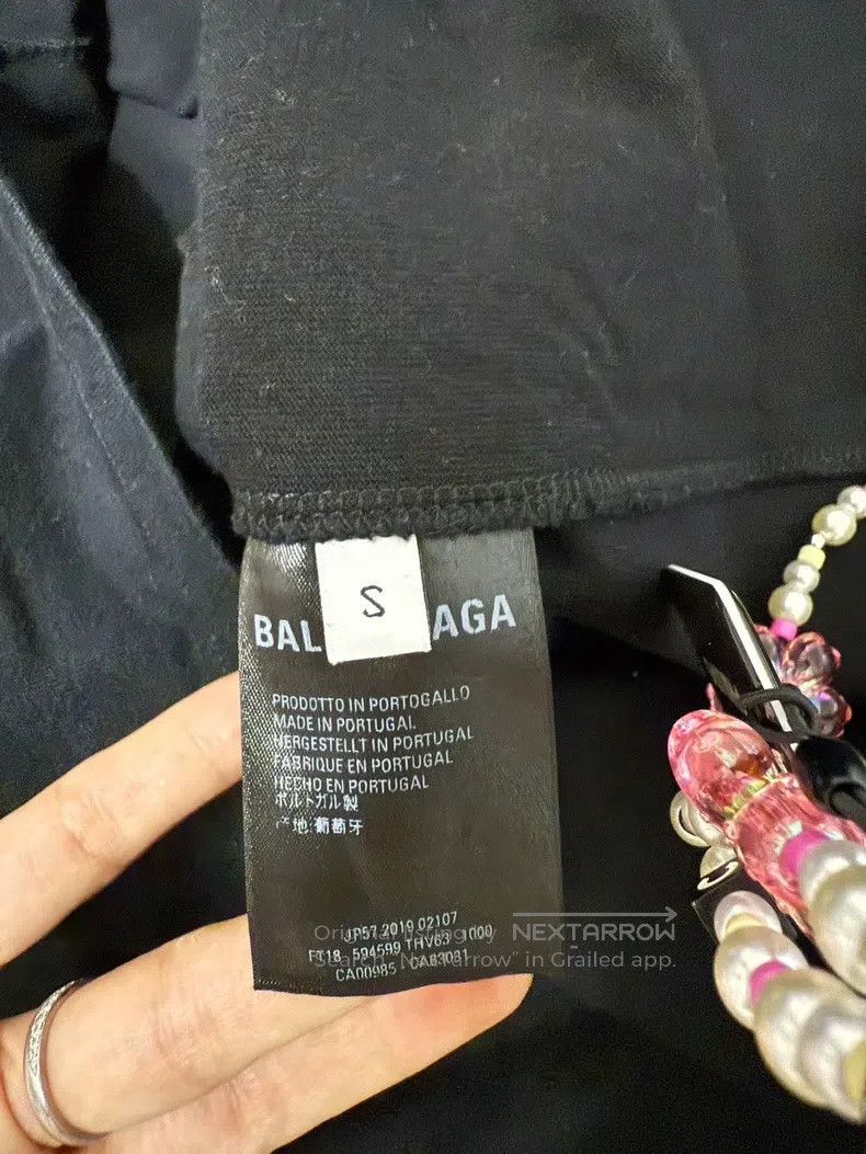 Balenciaga Balenciaga Black Eco-Friendly Short Sleeve Size US S / EU 44-46 / 1 - 3 Thumbnail