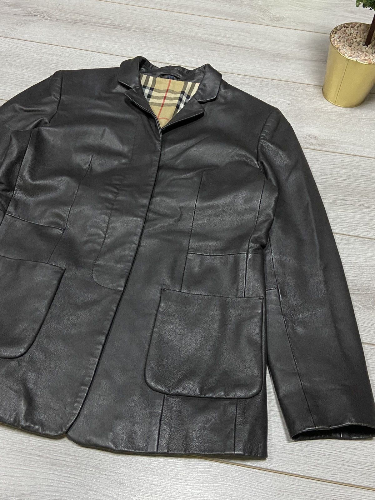 Burberry Burberry leather jacket nova check zip wool Size L / US 10 / IT 46 - 8 Thumbnail