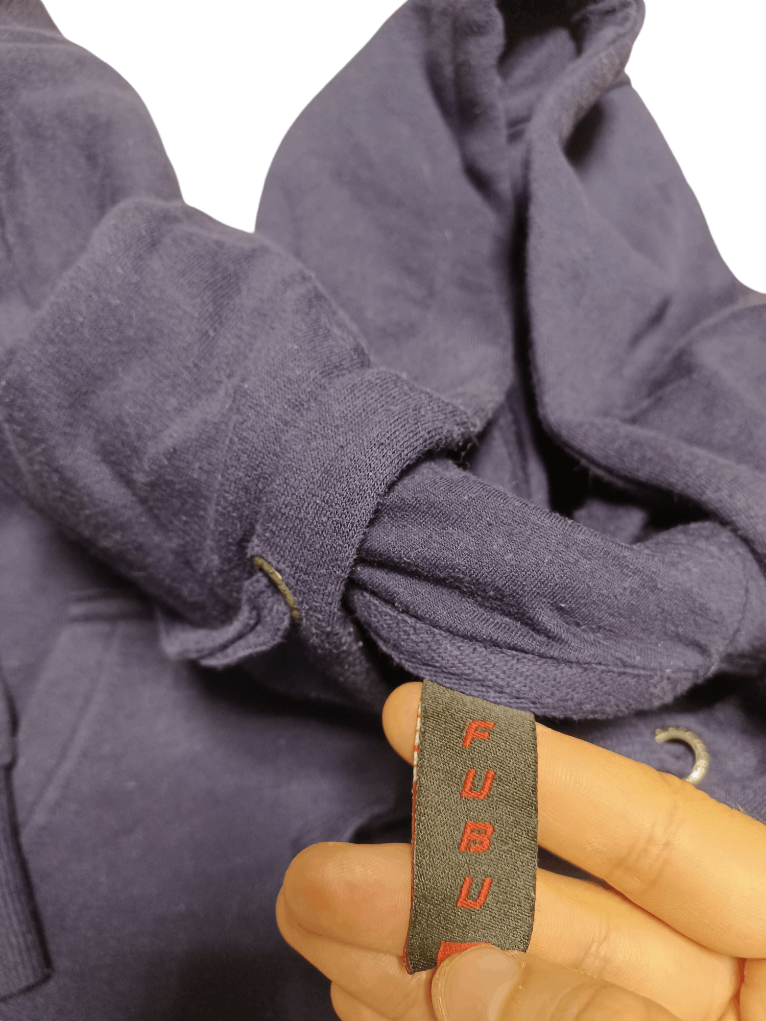 Fubu FUBU VINTAGE BIGLOGO EMBROIDERED HOODIE RAP SK8 Y2K DRILL Size US L / EU 52-54 / 3 - 5 Thumbnail