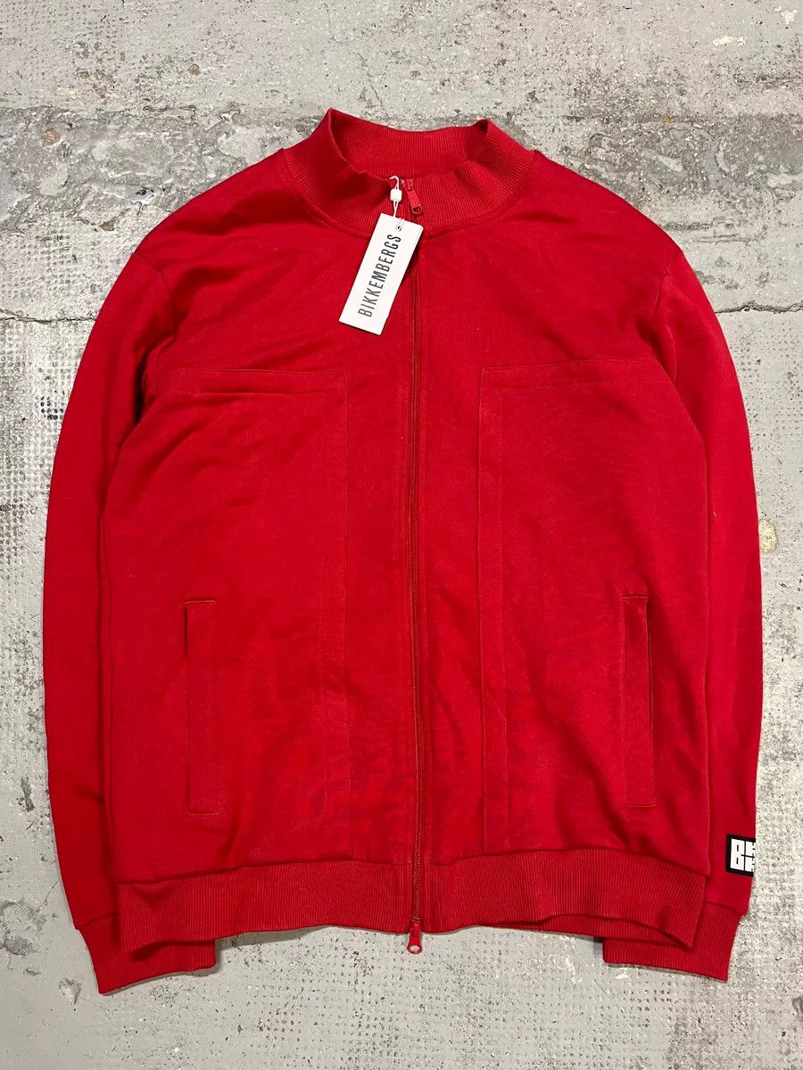 Dirk Bikkembergs Bikkembergs Cotton-Blend Cargo Pocket Red Zip-Up Sweater Size US M / EU 48-50 / 2 - 4 Thumbnail