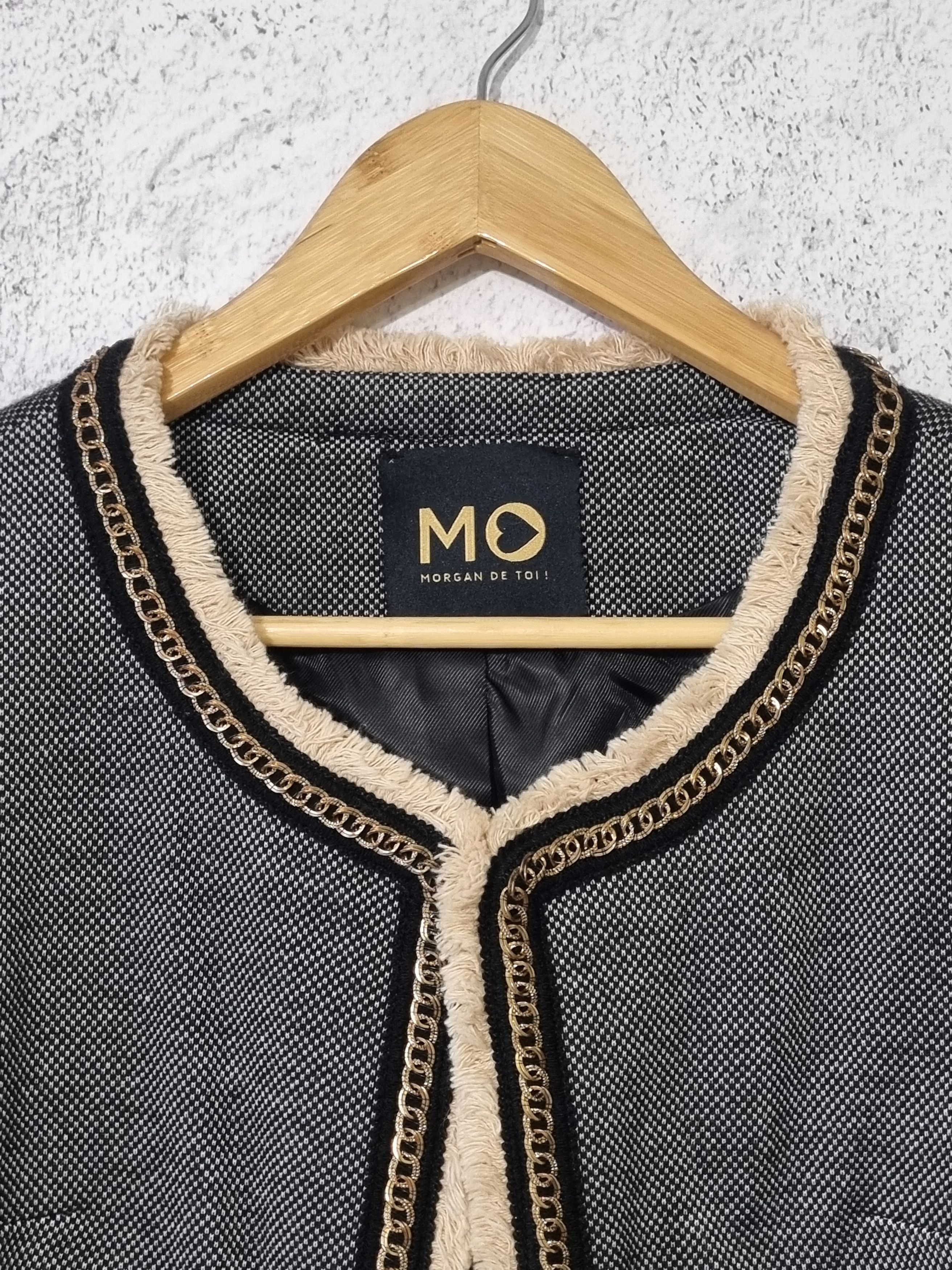 Morgan De Toi Morgan De Toi Chain Trim Blazer Jacket Chanel Style Size XS / US 0-2 / IT 36-38 - 3 Thumbnail