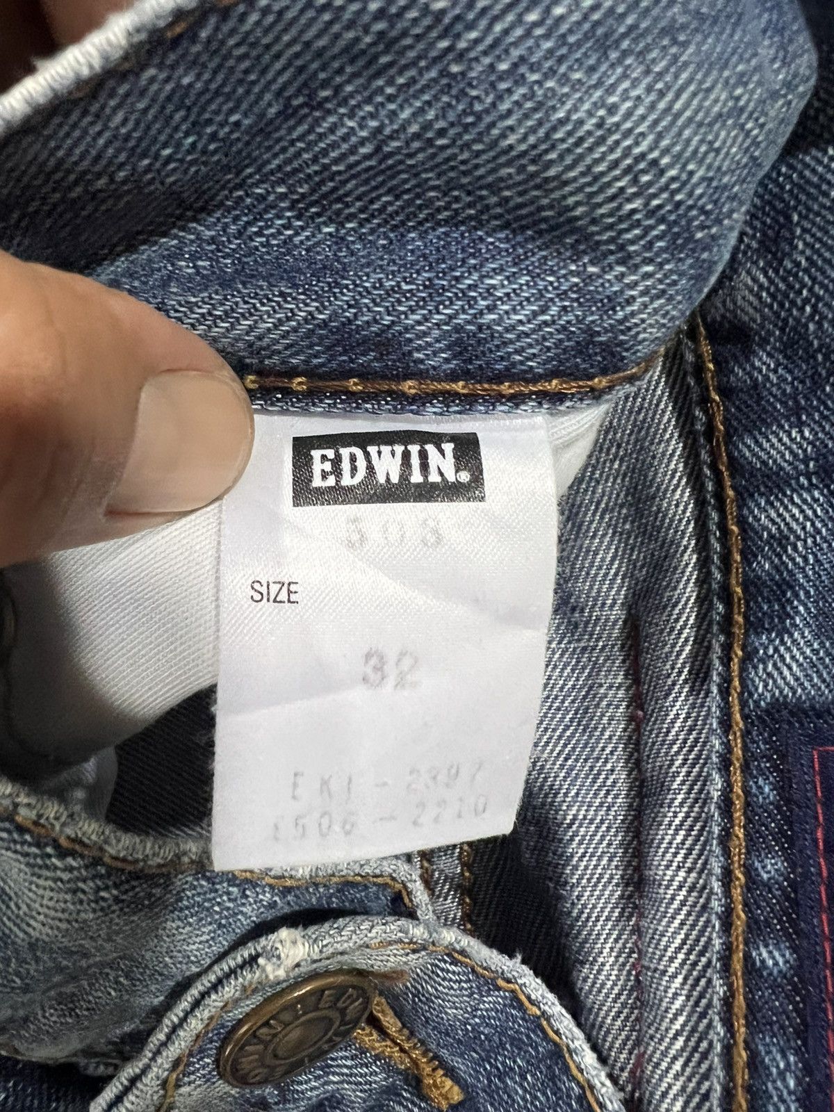 Edwin 🔥Edwin 503 Made in Japan Distressed Denim Size US 34 / EU 50 - 15 Thumbnail