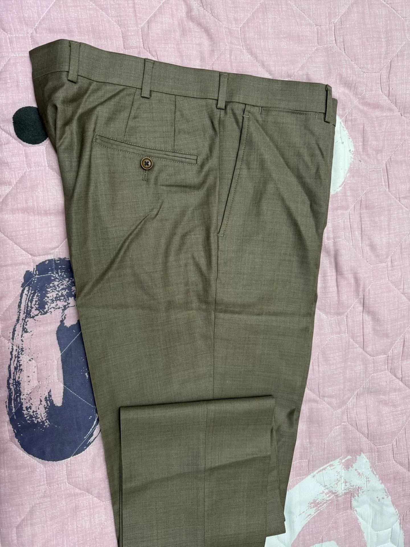 Brooks Brothers Brooks Brothers Dress Pants in Dark Khaki Size US 36 / EU 52 - 1 Thumbnail