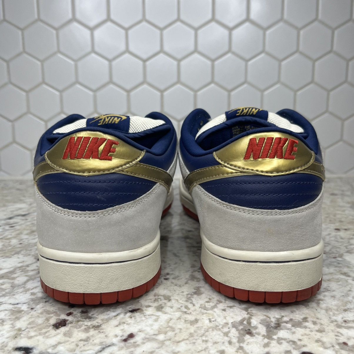 Nike Size 12 -Nike SB Dunk Low Old Spice (2007) Very Clean W/Box Size US 12 / EU 45 - 16 Thumbnail