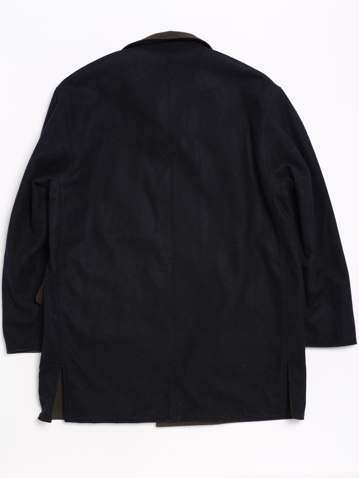 Ermenegildo Zegna Ermenegildo Zegna Reversible Wool Navy Cotton Brown Coat Size US M / EU 48-50 / 2 - 5 Thumbnail