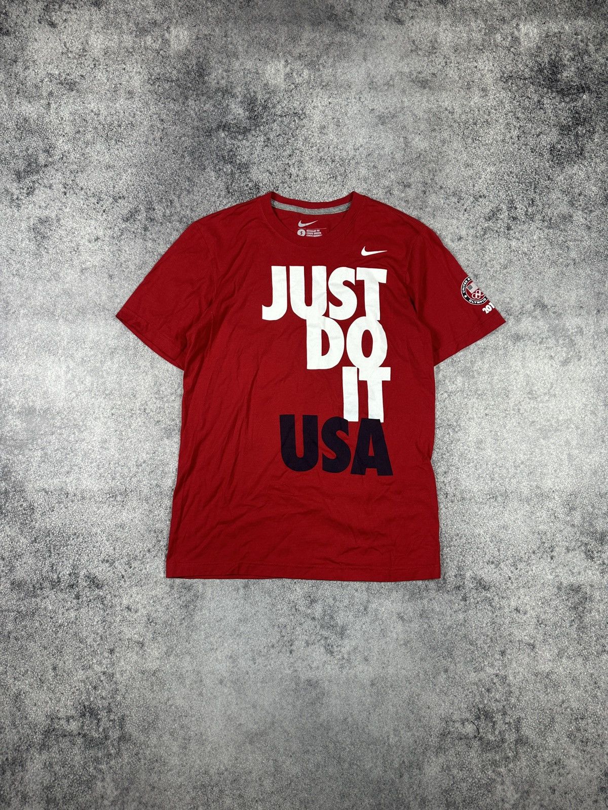 Nike Y2K Vintage Nike Just Do It Usa Big Logo T-shirt Streetwear Size US S / EU 44-46 / 1 - 1 Thumbnail