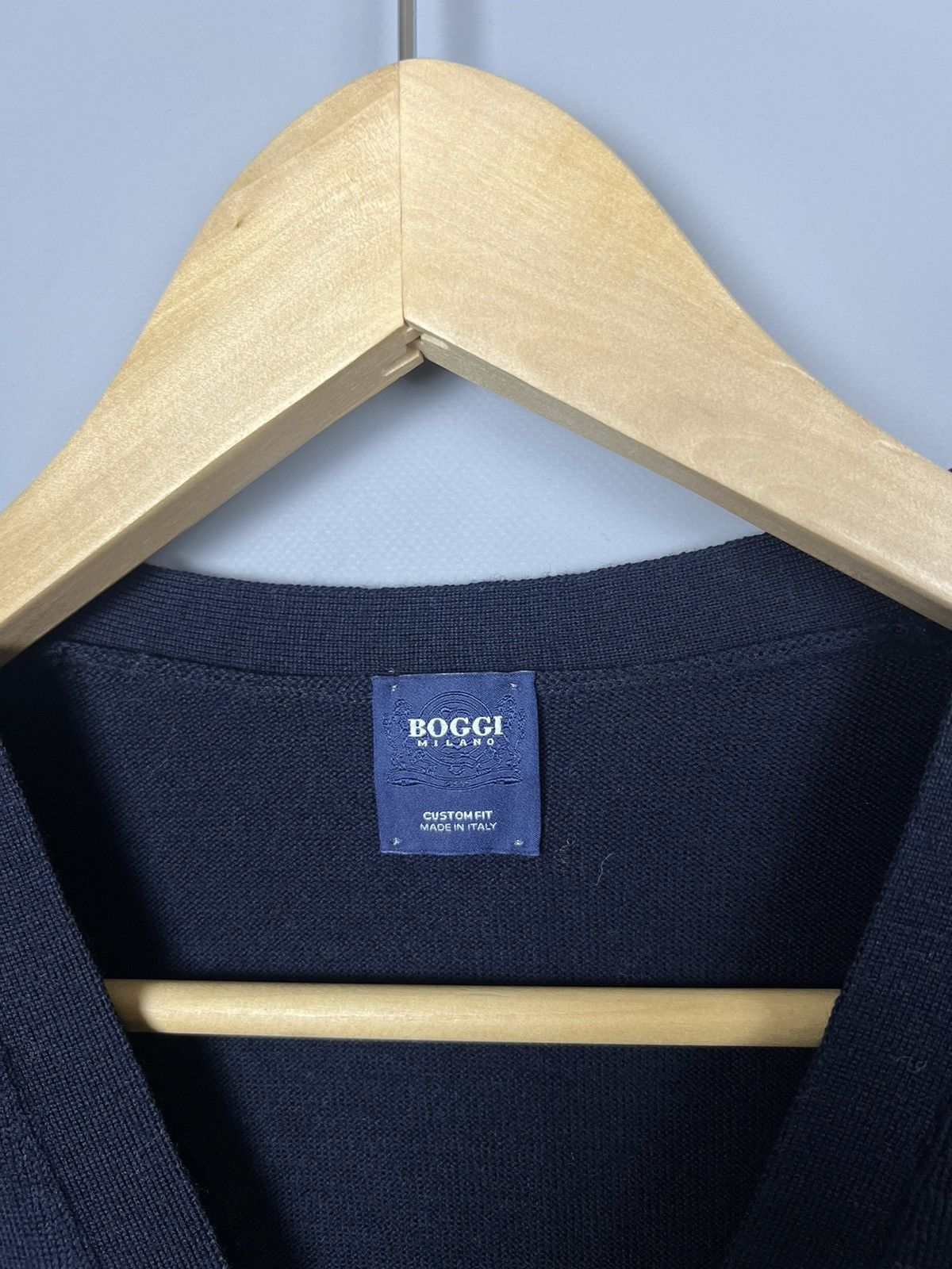 Boggi Boggi Milano Merino Virgin Wool Vest Waistcoat dark blue Size US M / EU 48-50 / 2 - 4 Thumbnail