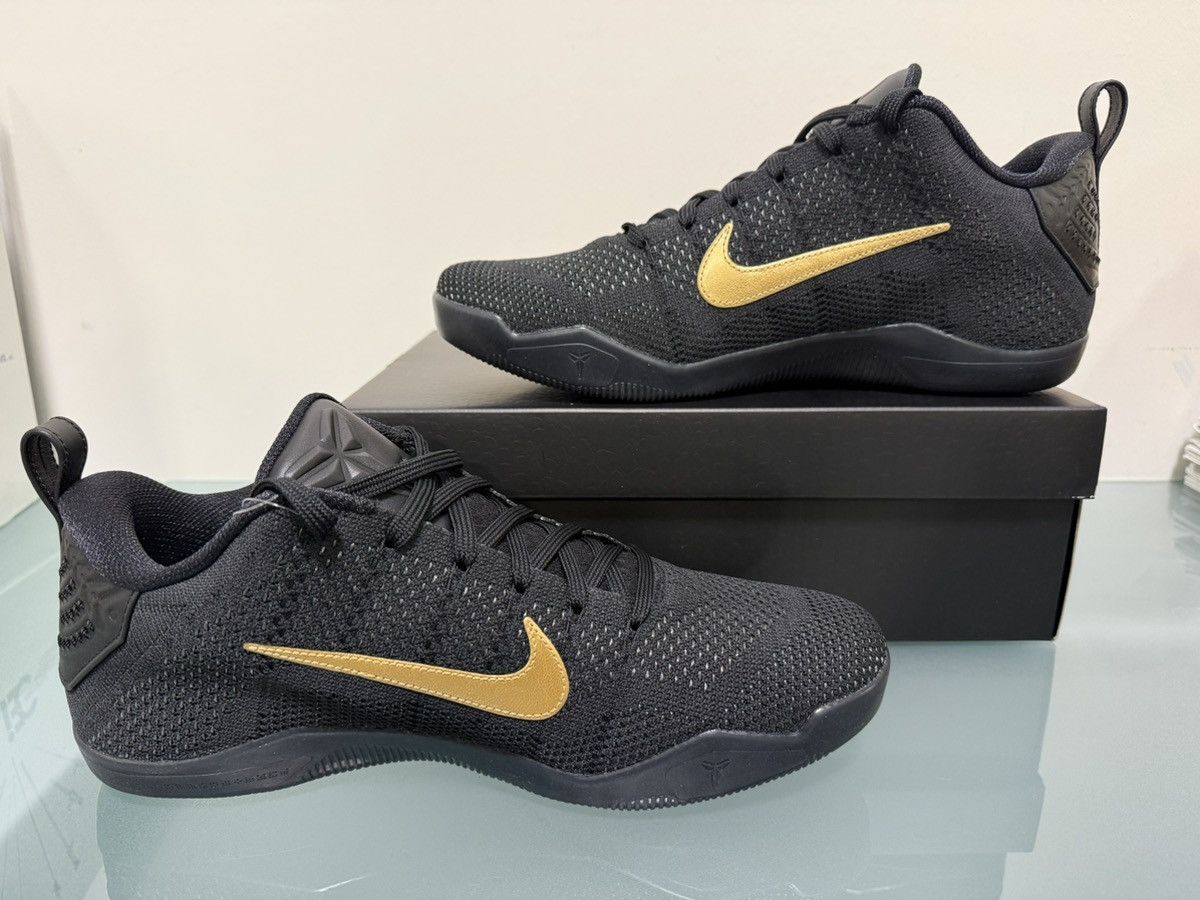 Nike Nike Kobe 11 Elite Low Protro Fade to Black Metallic Gold 11 Size US 11 / EU 44 - 2 Thumbnail