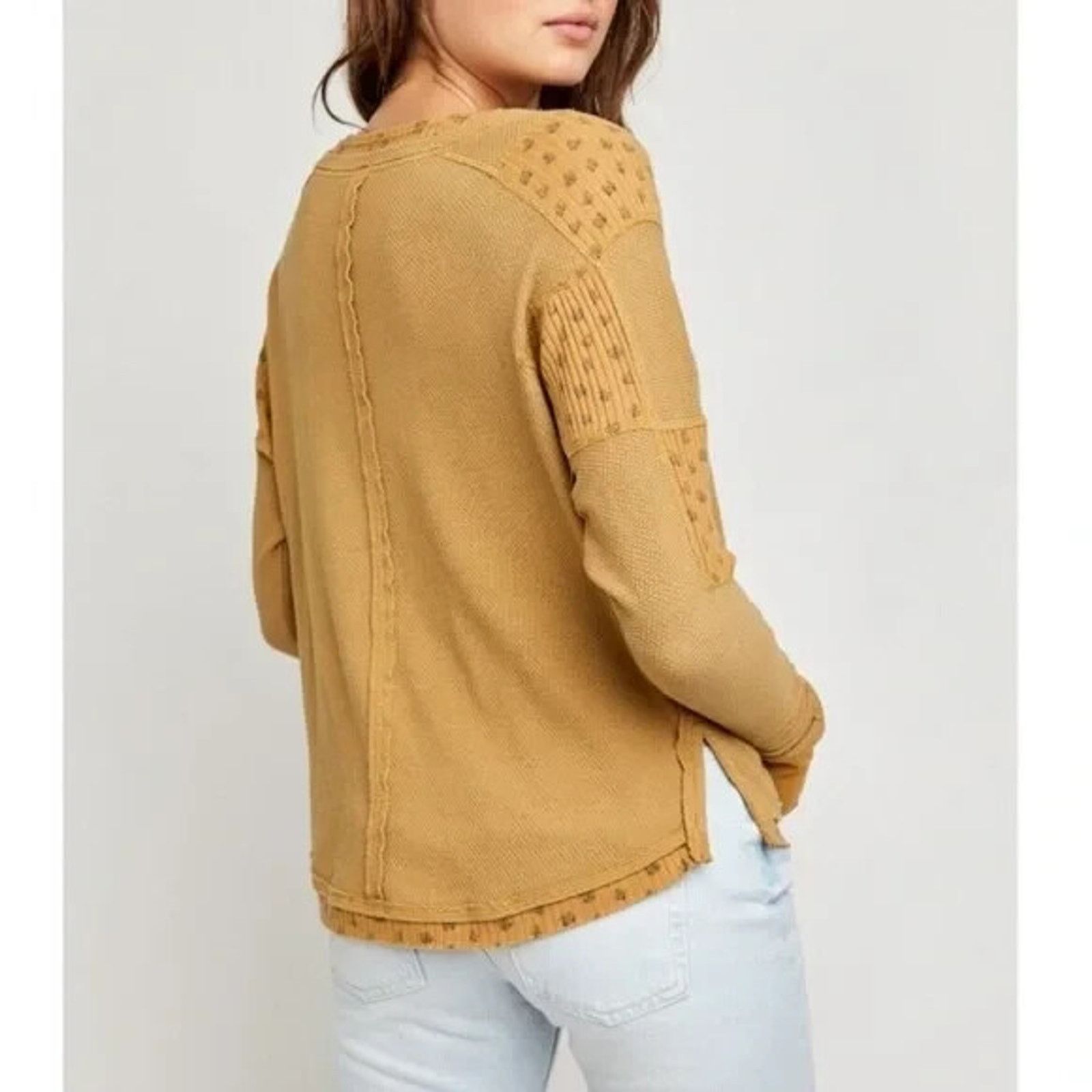 Free People Free People Heart to Heart Henley green women Top M A003004 Size M / US 6-8 / IT 42-44 - 5 Thumbnail