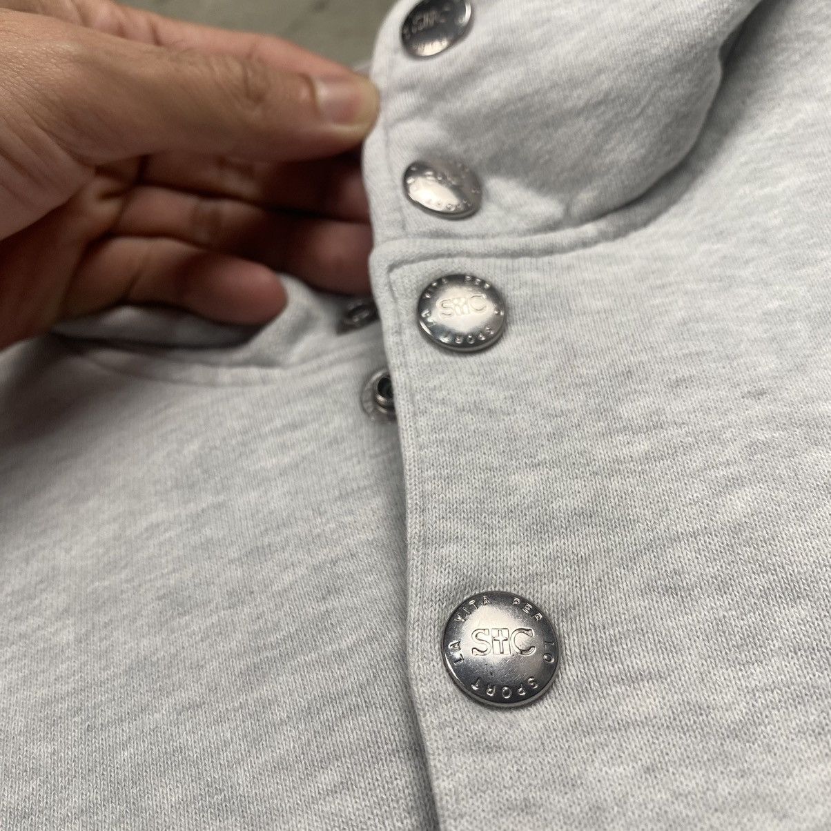 Japanese Brand × Vintage St Christopher Halfbutton Sweatshirt Size US M / EU 48-50 / 2 - 5 Thumbnail
