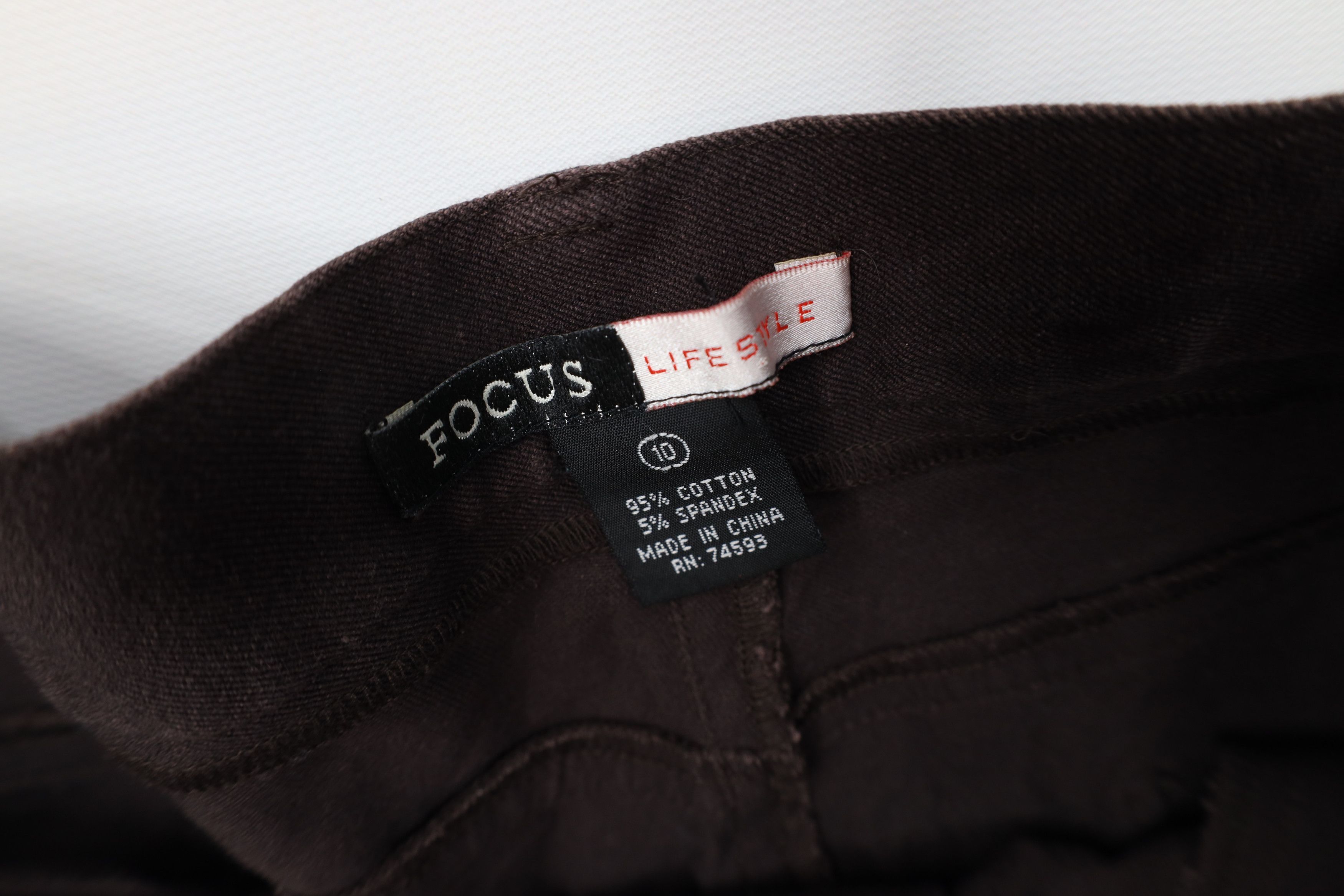 Vintage Vintage 90s Y2K Streetwear Flared Wide Leg Pants Brown Size 32" / US 10 / IT 46 - 7 Thumbnail
