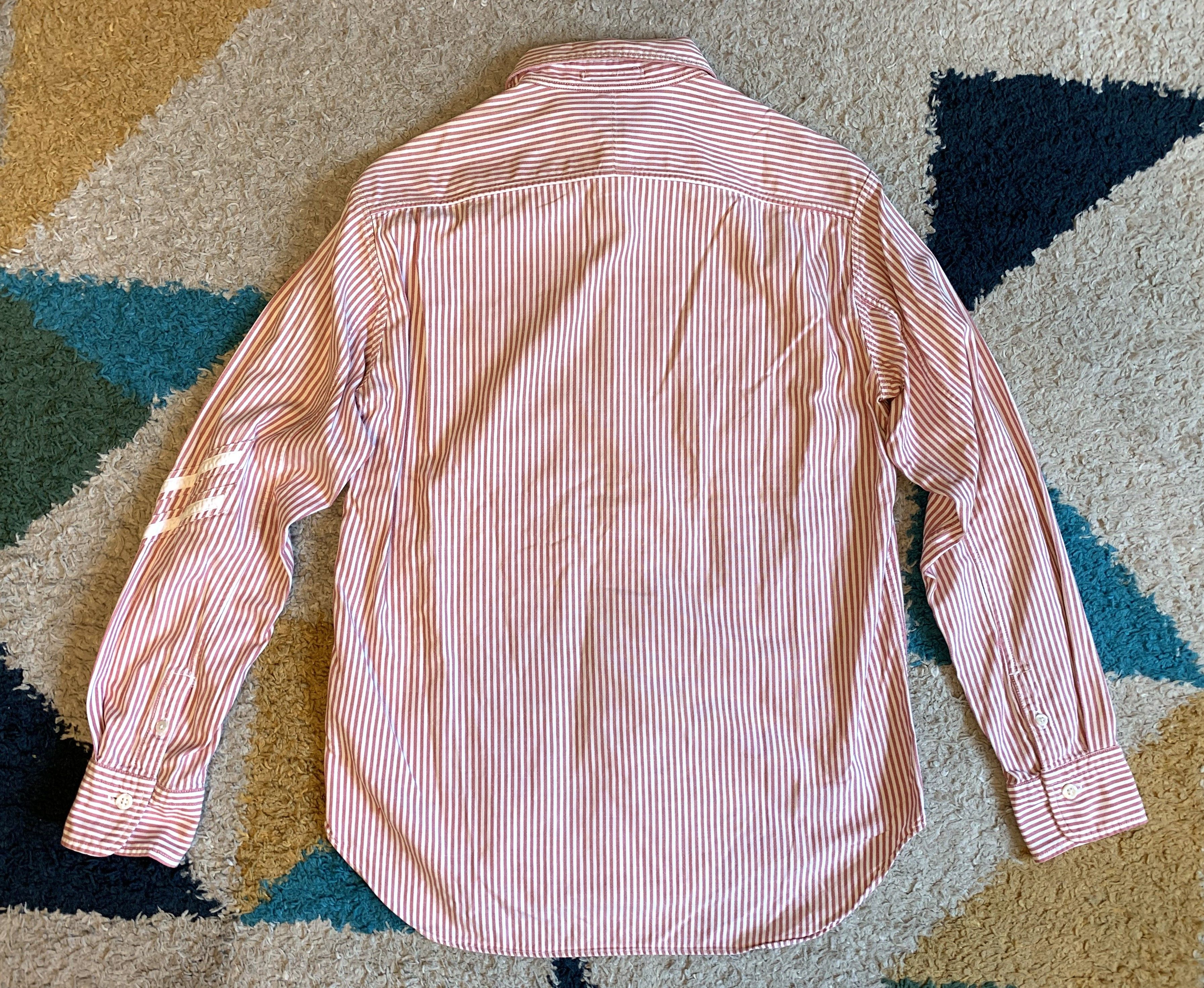 45rpm 45 rpm Japan umii striped cotton shirt, size 3 (M) Size US M / EU 48-50 / 2 - 6 Thumbnail