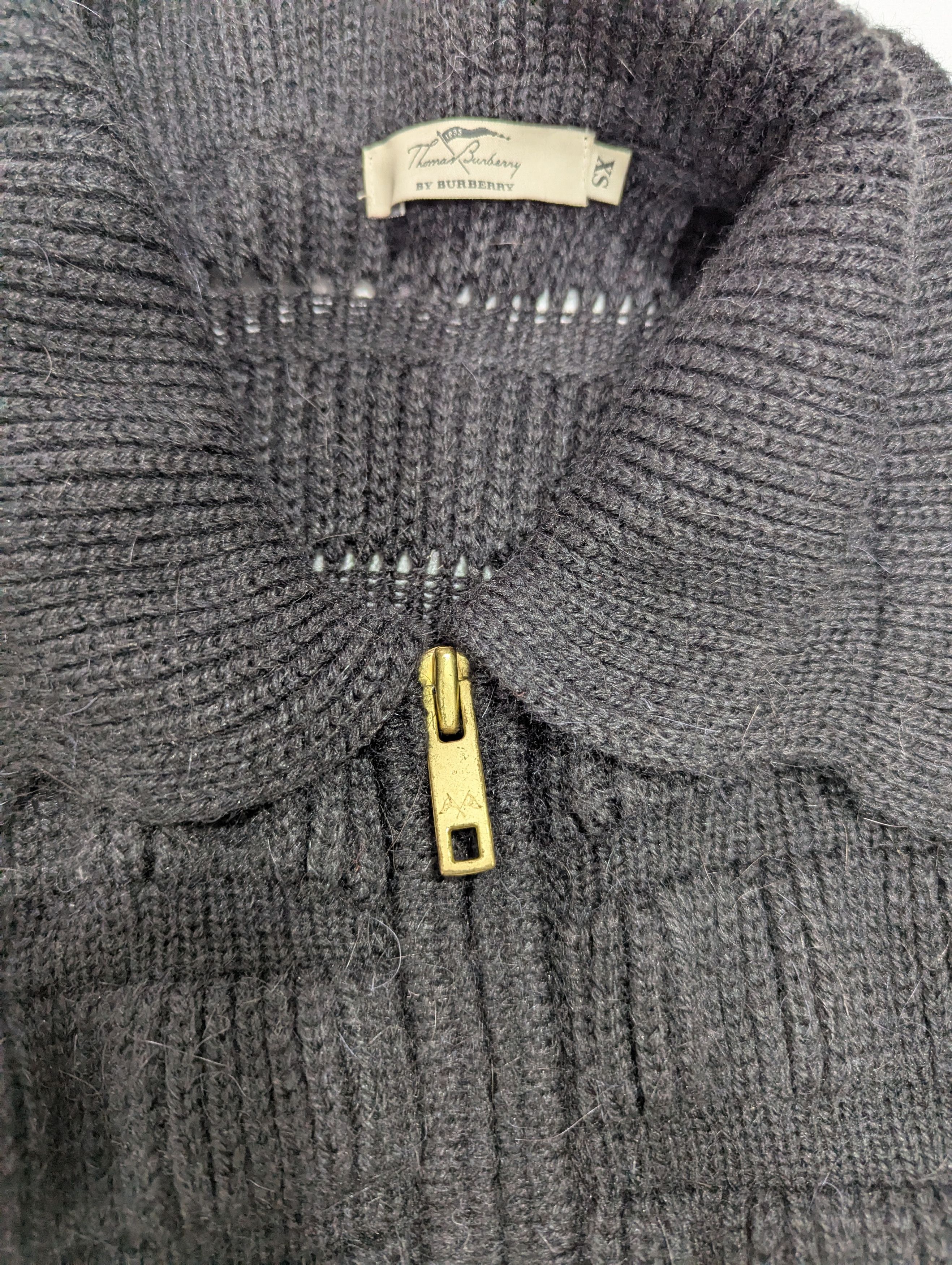 Burberry Thomas Burberry By Burberry Zip Oversized Alpaca Sweater Size S / US 4 / IT 40 - 5 Thumbnail