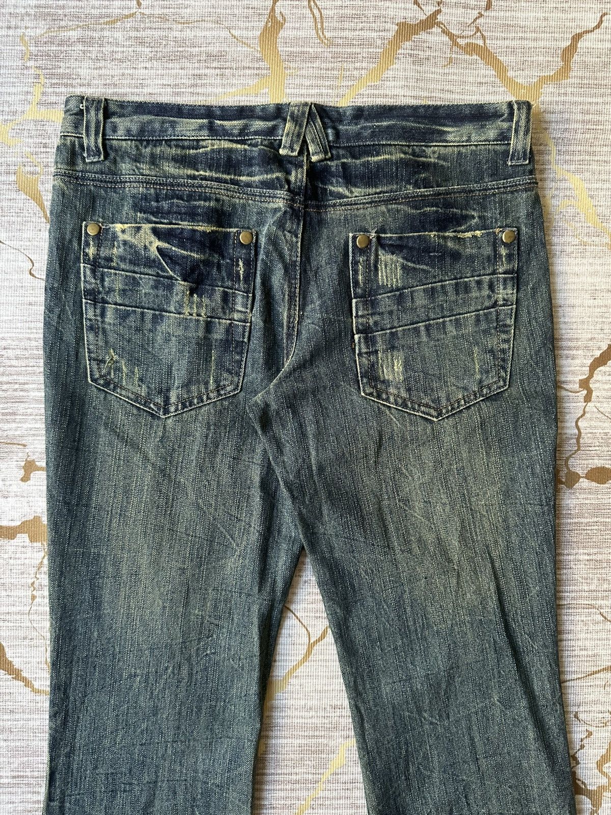 Tornado Mart FLARE Tornado Mart Design Style Distressed Denim Size US 34 / EU 50 - 13 Thumbnail