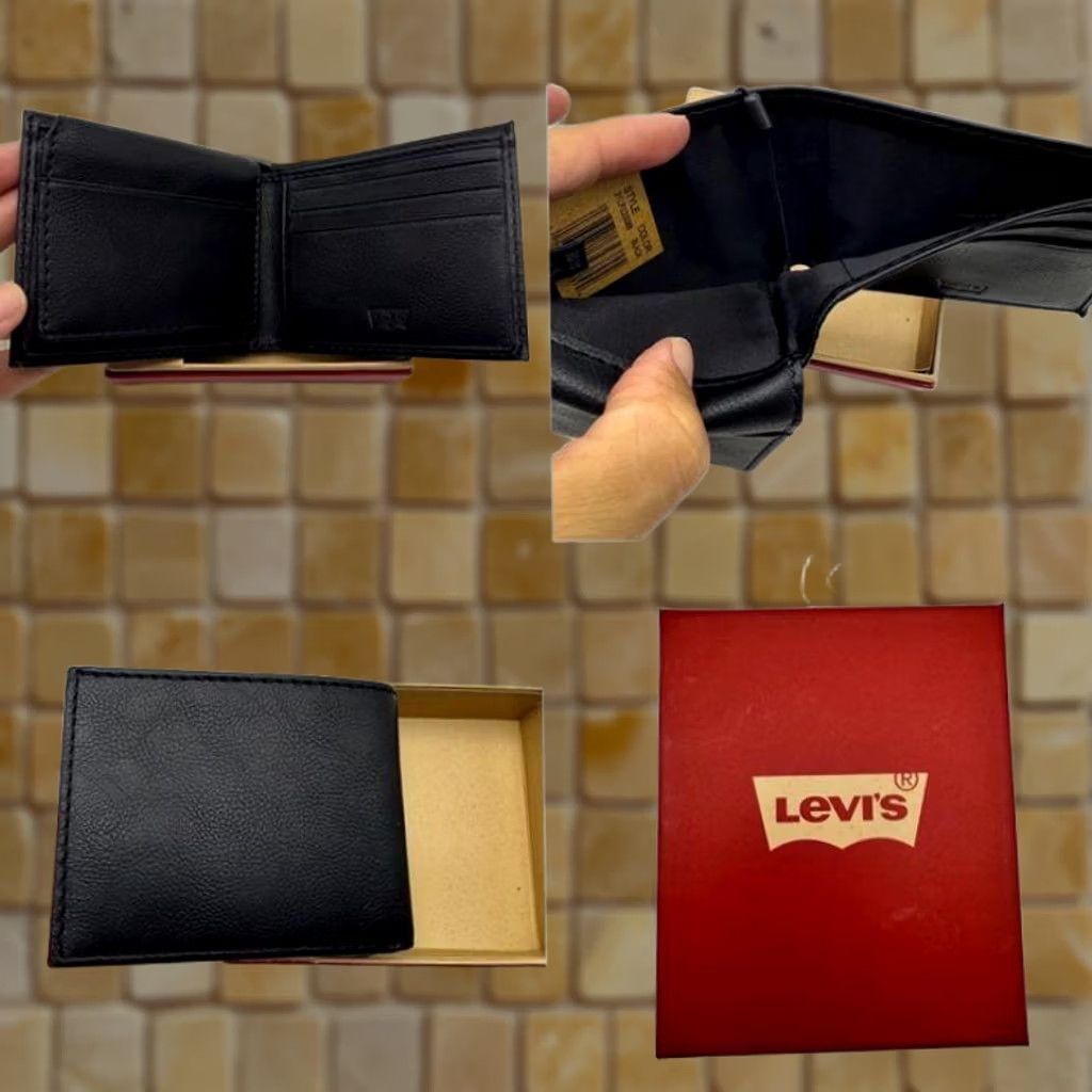 Vintage VINTAGE LEVIS MENS BIFOLD RFID BLOCKING BLACK WALLET BLACK 31LP220088 Size ONE SIZE - 1 Preview