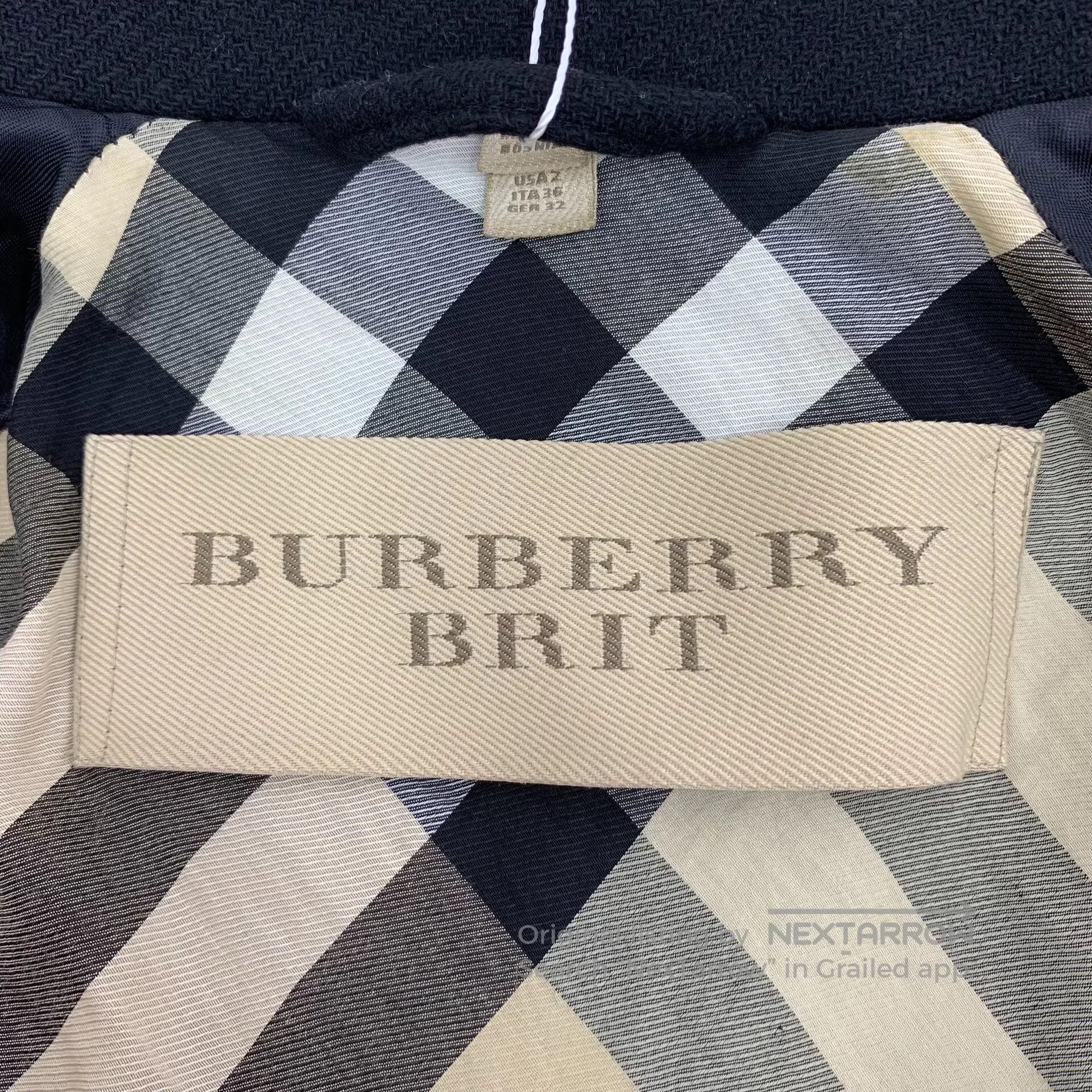 Burberry Burberry Black wool lapel double-breasted long sleeve coat Size US S / EU 44-46 / 1 - 5 Thumbnail