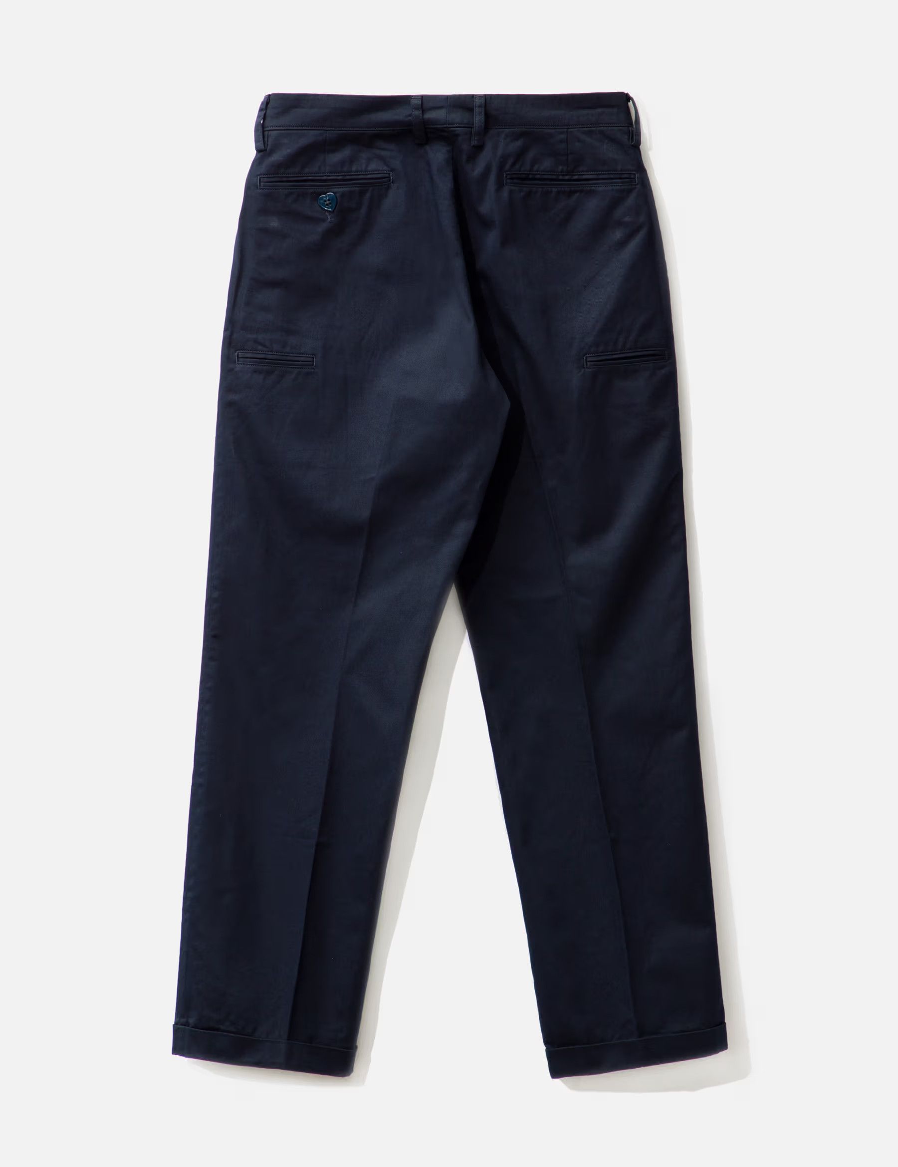 Human Made Human Made Navy Heart Logo Chino Pants Size Large HM26PT004 Size US 34 / EU 50 - 2 Thumbnail