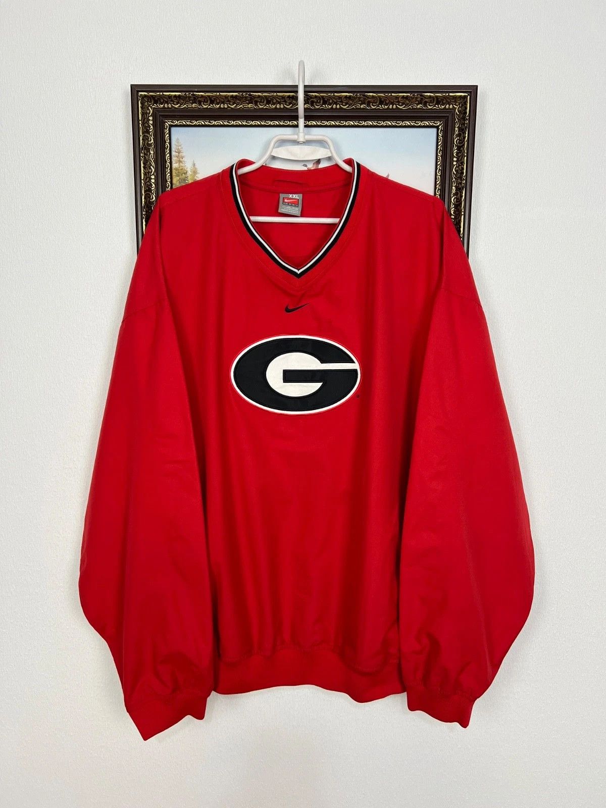 Nike Vintage Nike Georgia Bulldogs Windbreaker Red Track Jacket Size US XXL / EU 58 / 5 - 1 Thumbnail