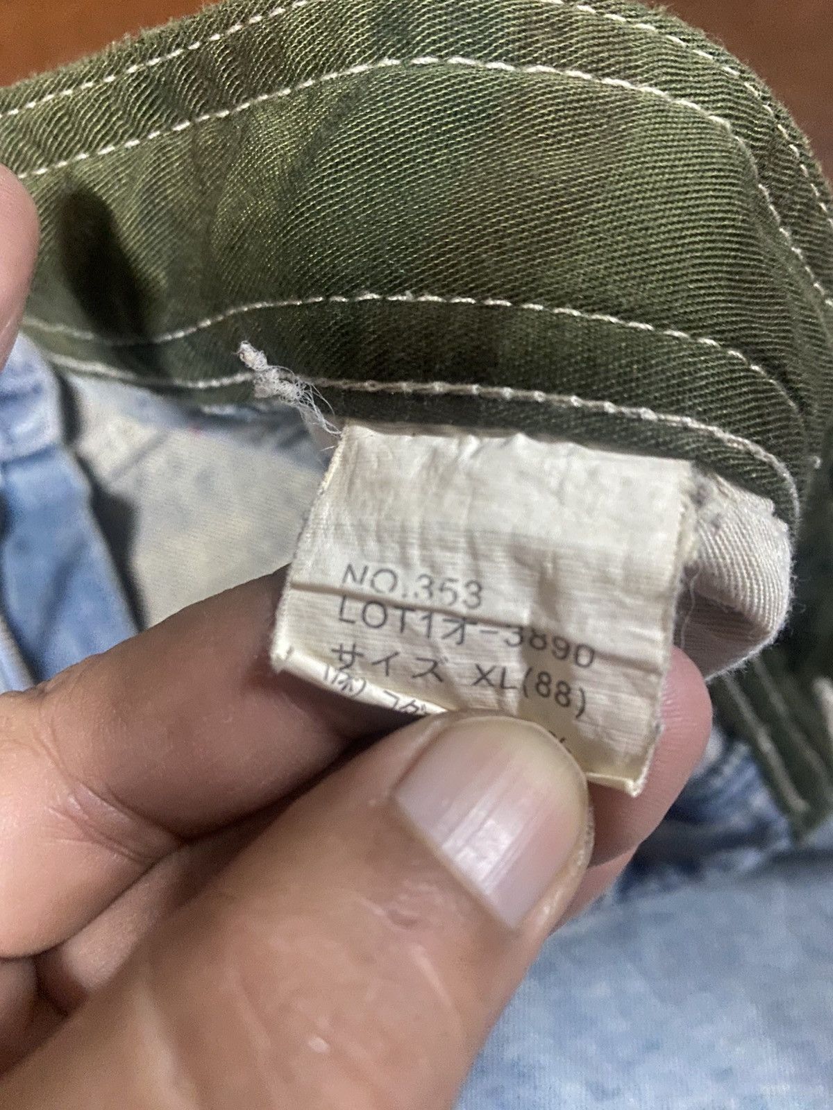 Japanese Brand Hawaiian Piko Jeans Cargo baggy distressed wide leg Size US 35 - 18 Thumbnail