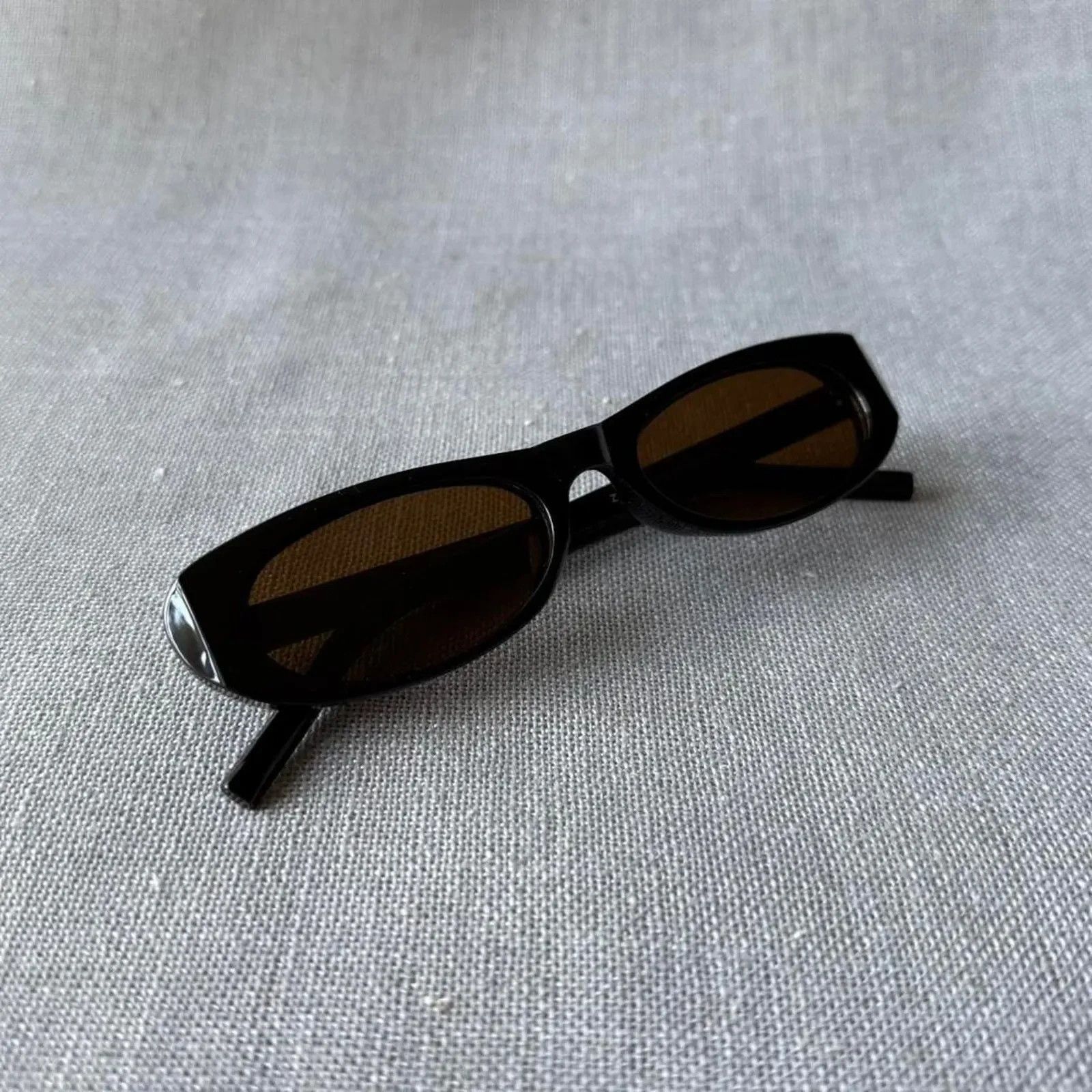 Other Skinny thin black frame sunglasses MENS2 Size ONE SIZE - 8 Thumbnail