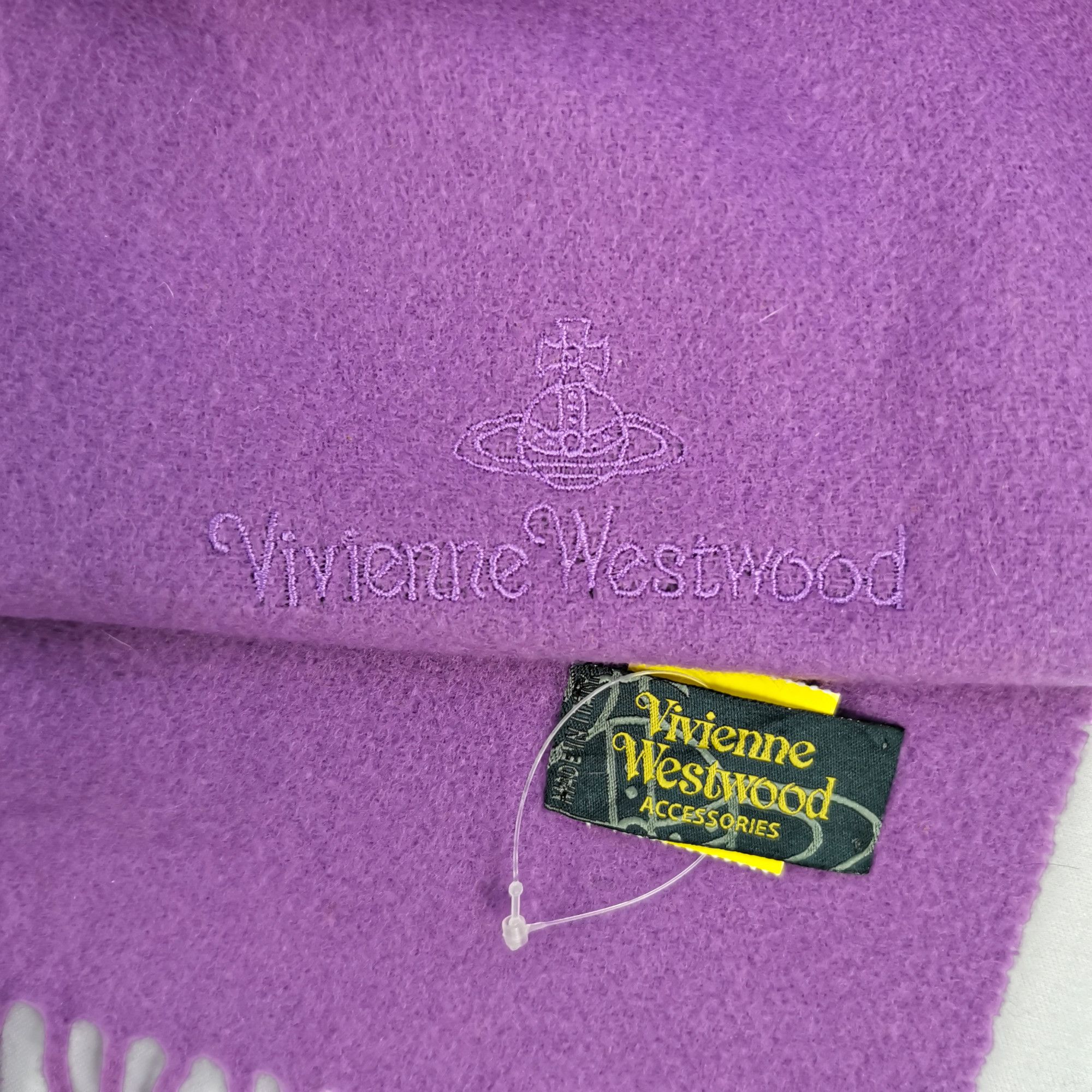 Japanese Brand Vintage Vivienne Westwood Orbs Scarf Muffler Wool Scarves. Size ONE SIZE - 4 Thumbnail