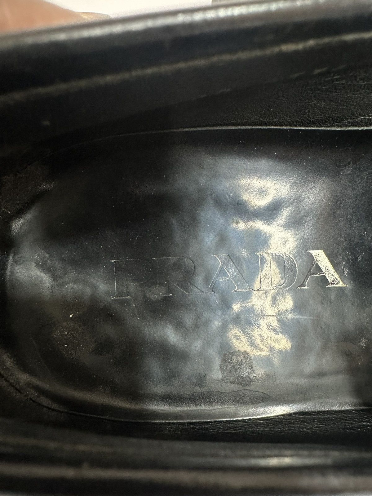 Prada Vintage Prada Logo Buckle Black Leather Loafers. Size US 10 / EU 43 - 8 Thumbnail