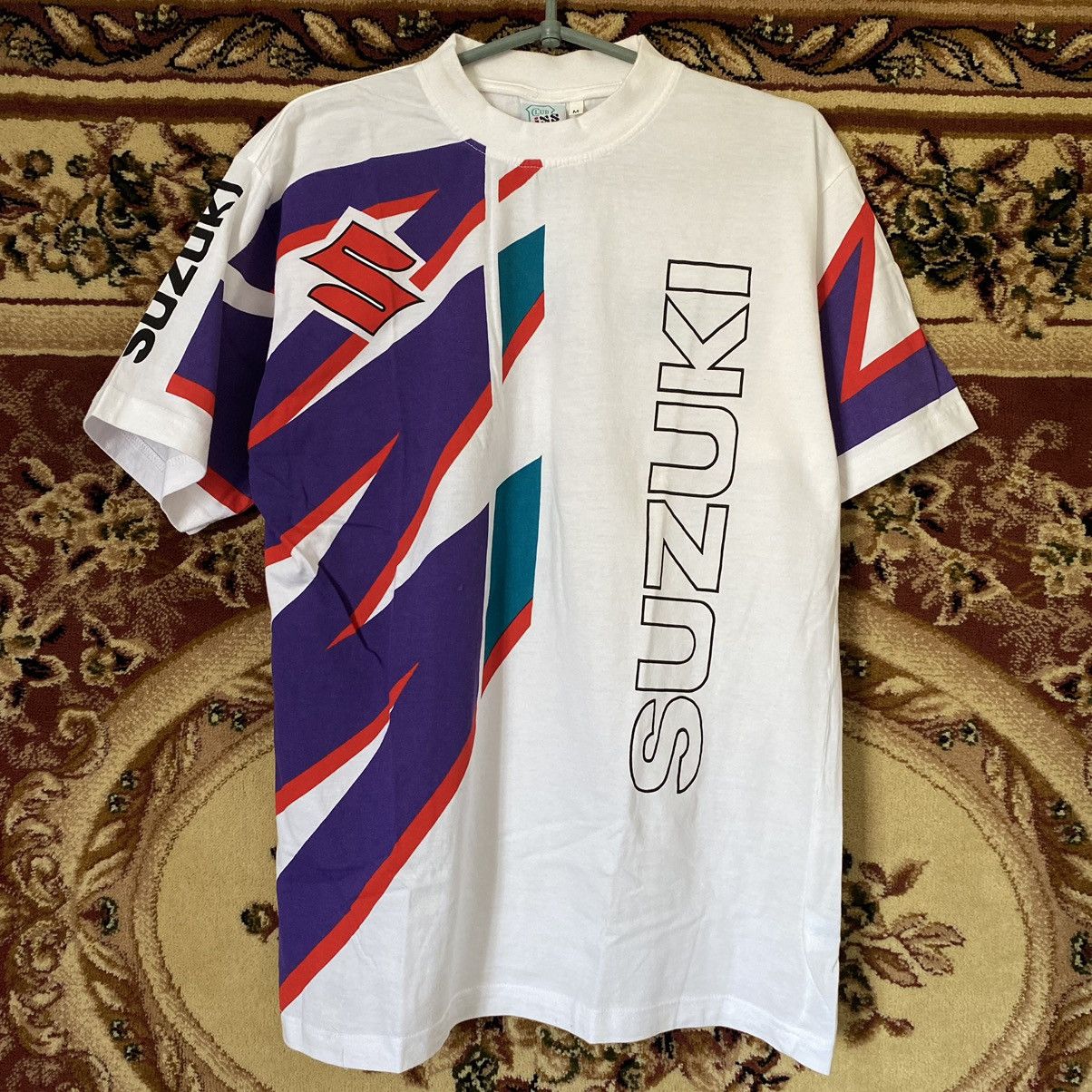 Vintage Vintage Suzuki Racing Tee Shirt Size US M / EU 48-50 / 2 - 1 Thumbnail