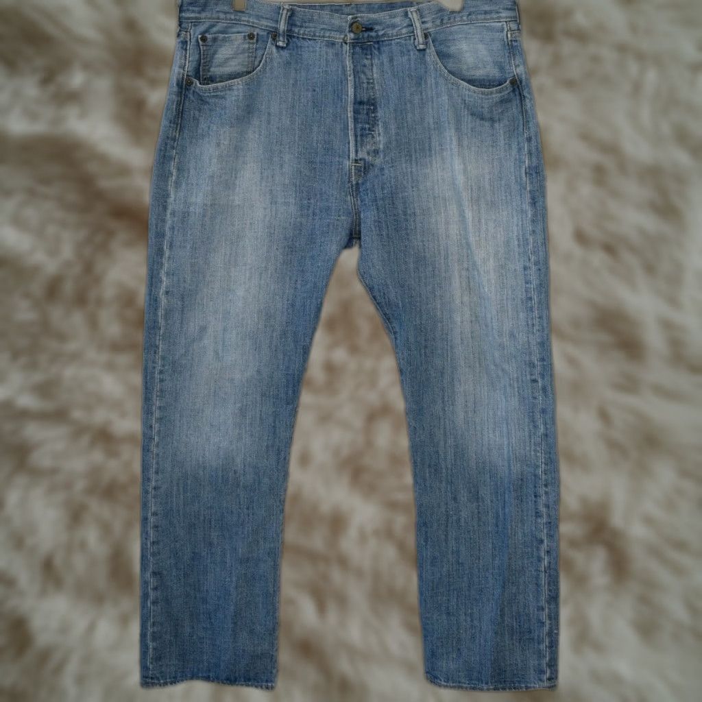 Levi's Levi's 501 Button Fly Jeans Mens Size 38x30 Cotton Blue Denim Straight Classic Vintage 501 Model Mens Size US 38 / EU 54 - 1 Thumbnail