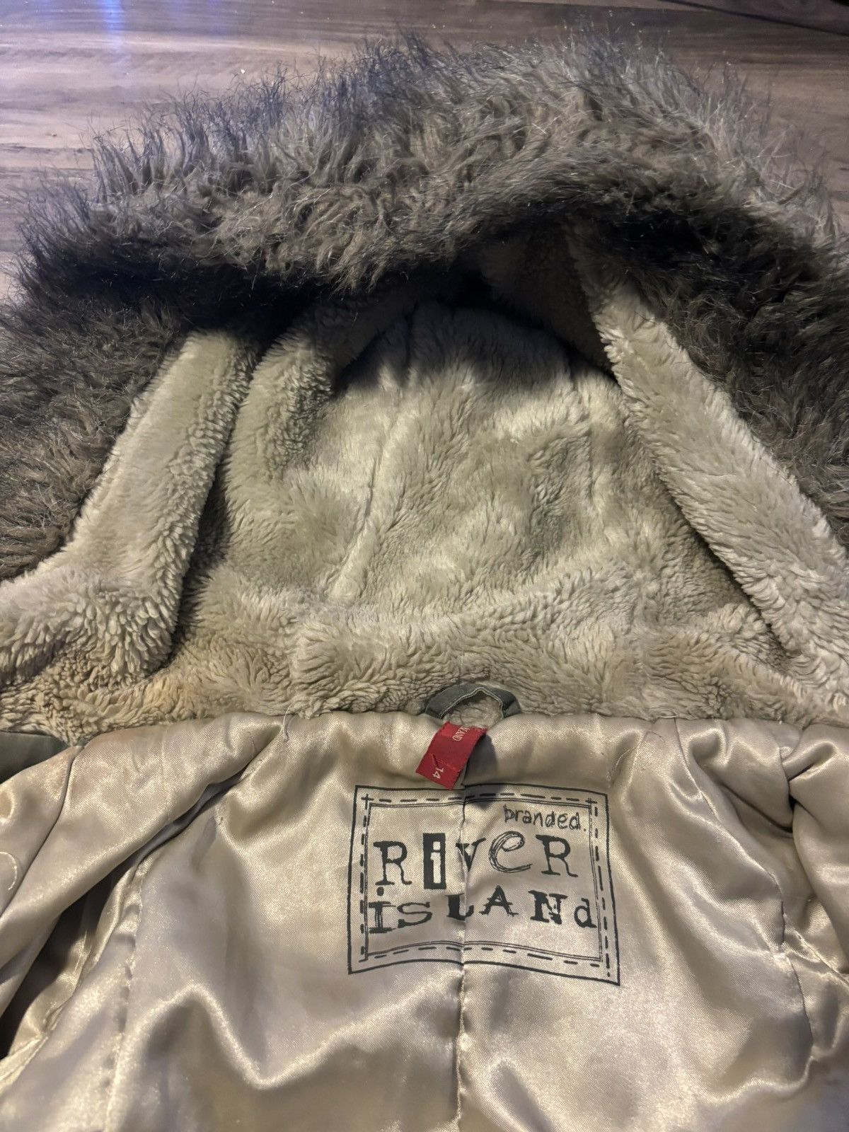 River Island Vintage Cropped Nylon Zip Olive Jacket Size US S / EU 44-46 / 1 - 4 Thumbnail