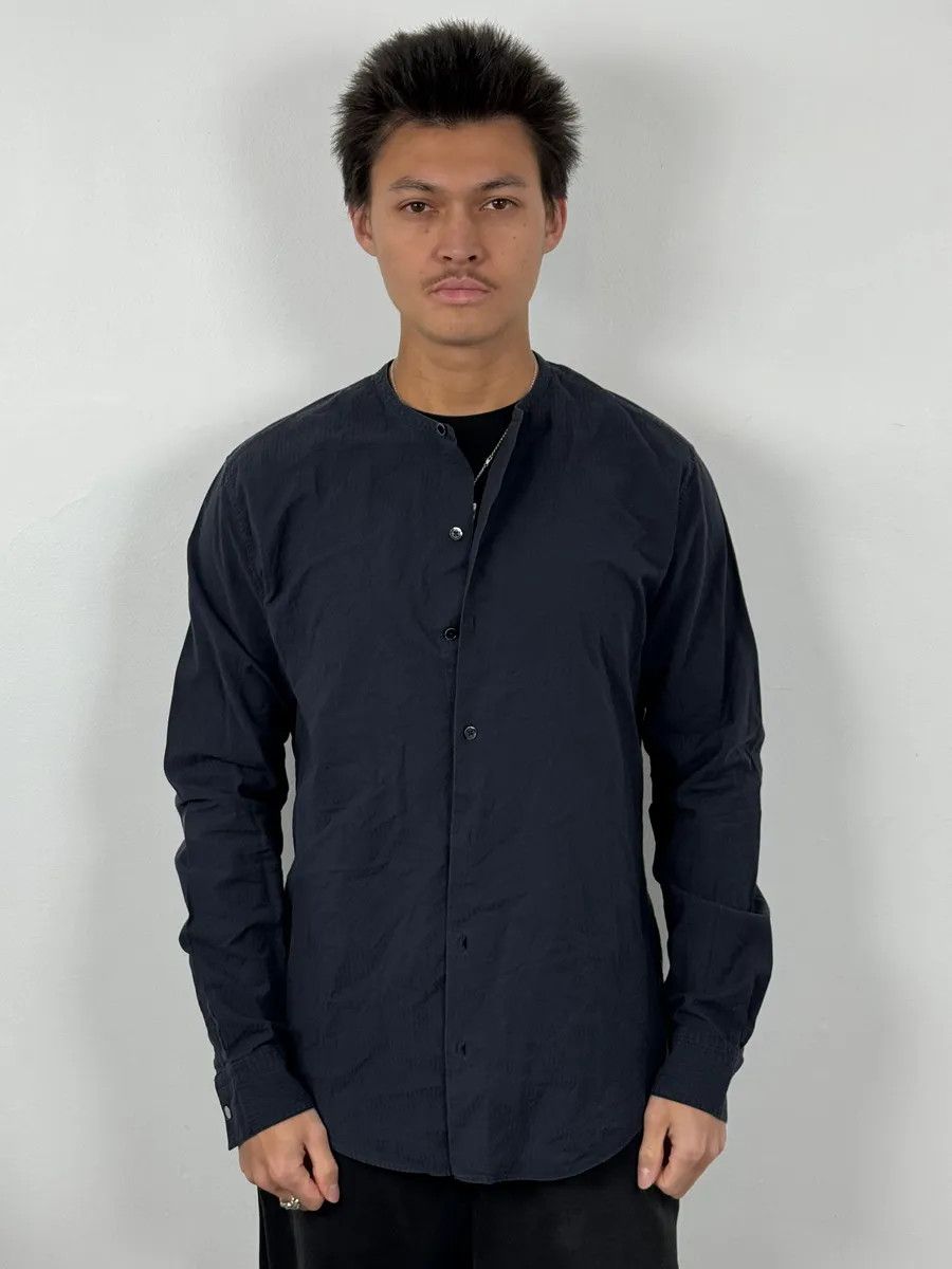 Hermes SS2002 Hermès Navy Mao Shirt Size US M / EU 48-50 / 2 - 2 Thumbnail