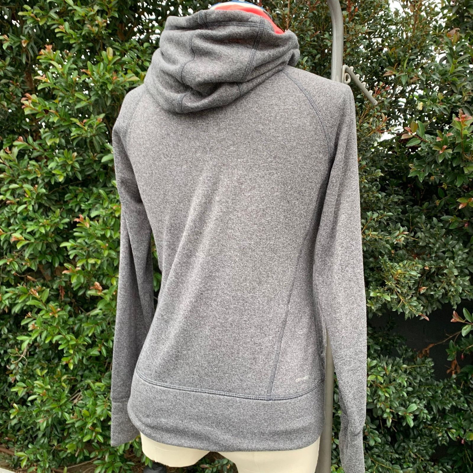 Adidas Adidas Climawarm Ultimate Hooded Zip-Up Gray Orange Full Zip Size S / US 4 / IT 40 - 5 Thumbnail
