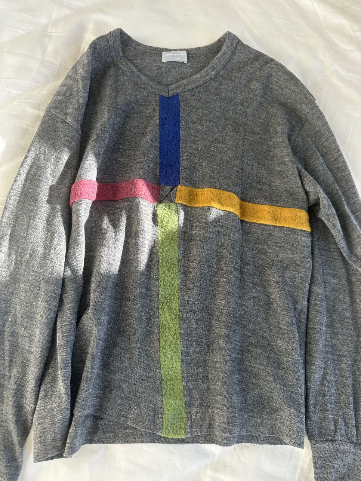 Comme des Garcons Homme × Designer × Vintage Comme des Garsons Homme AD1996 Wool Jumper Size US S / EU 44-46 / 1 - 3 Thumbnail