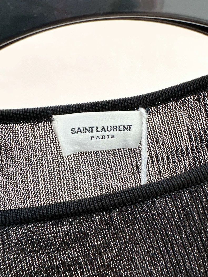 Saint Laurent Paris Saint Laurent Paris Black Knit sweater Size L / US 10 / IT 46 - 3 Thumbnail