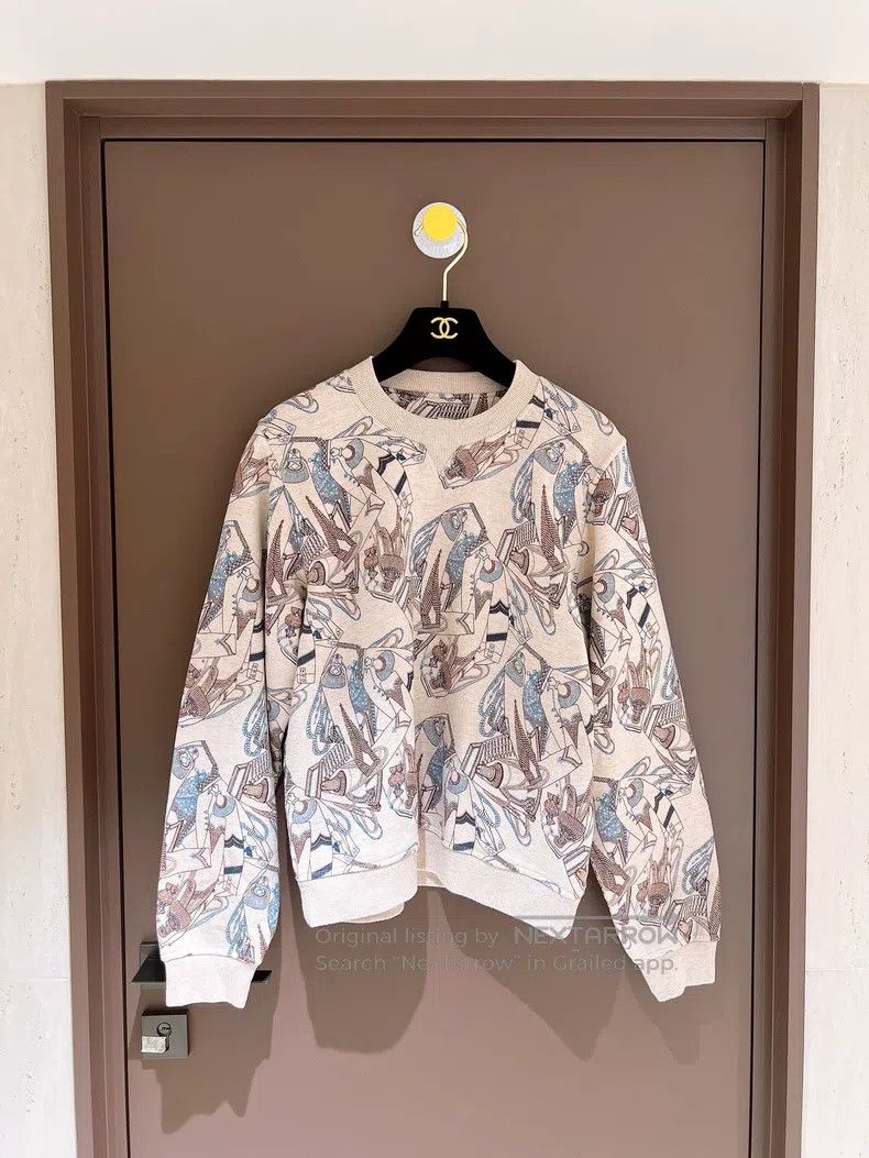Hermes Left Aifu and Dragon Knight Printed Sweatshirt