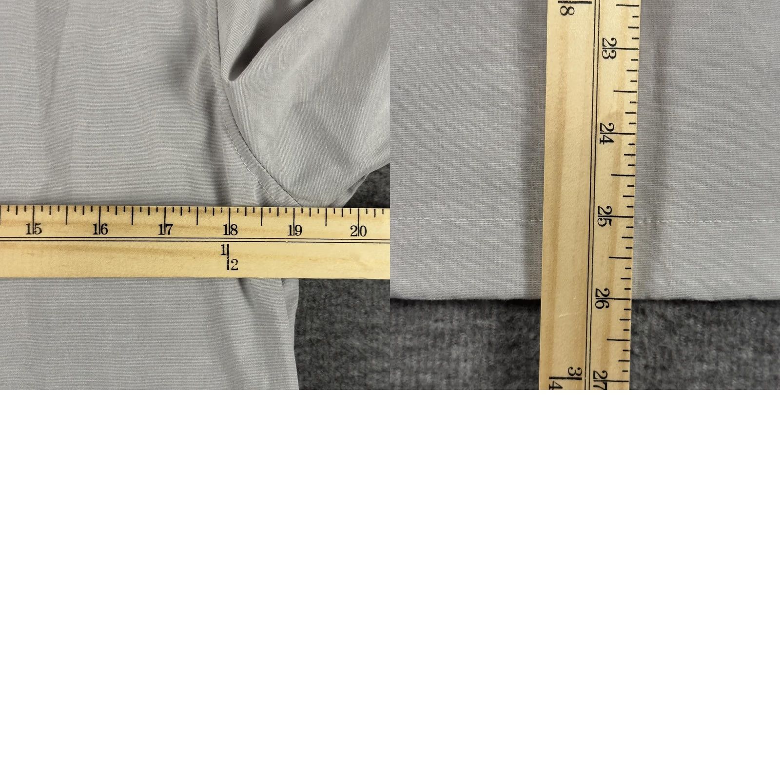 Vintage Linksoul Jacket Womens Medium Gray Full Zip Golf Windbreaker Lightweight Stretch Size M / US 6-8 / IT 42-44 - 8 Thumbnail