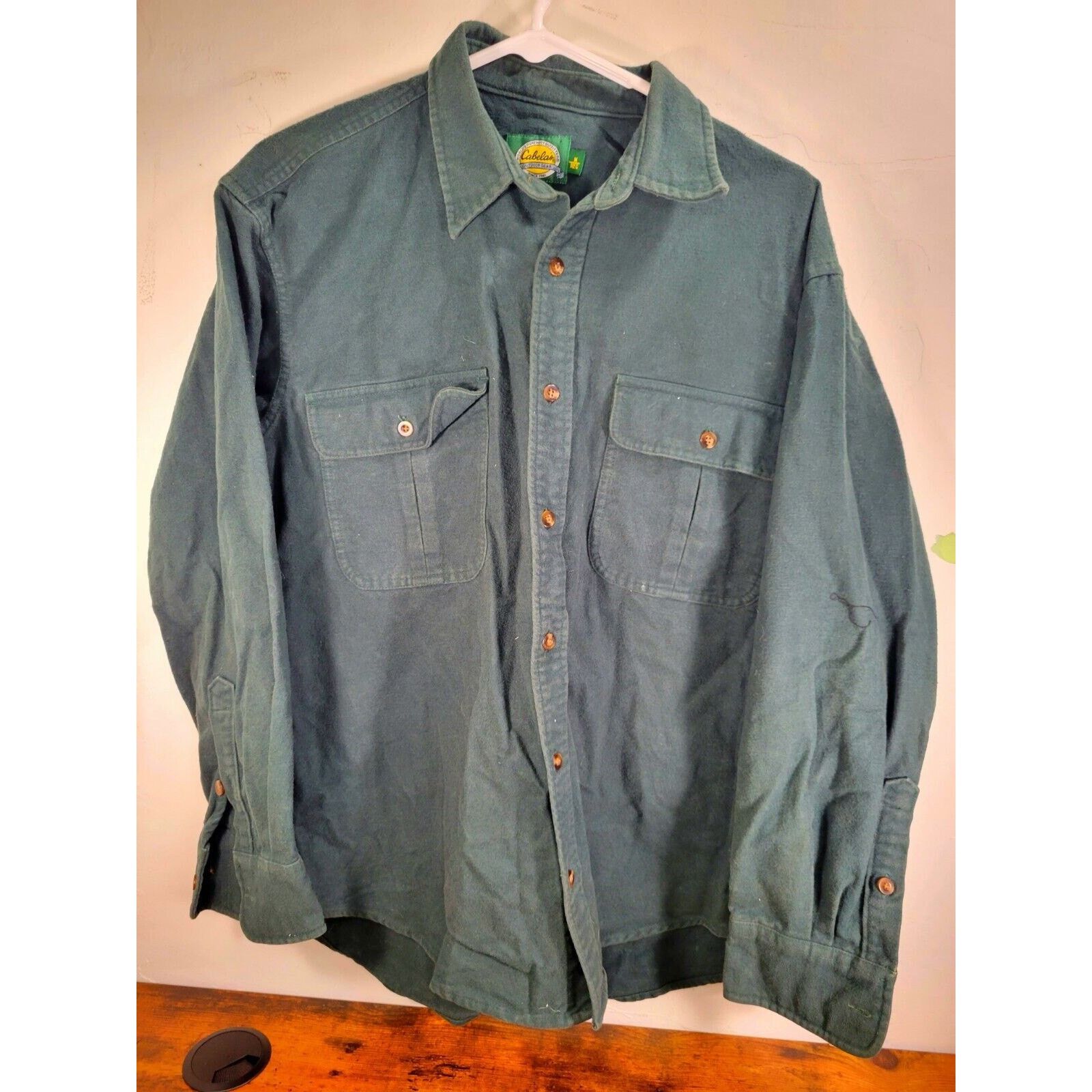 Cabelas Cabela's M Green Outdoor Gear Button Down Men's Shirt Cotton Size US M / EU 48-50 / 2 - 12 Thumbnail