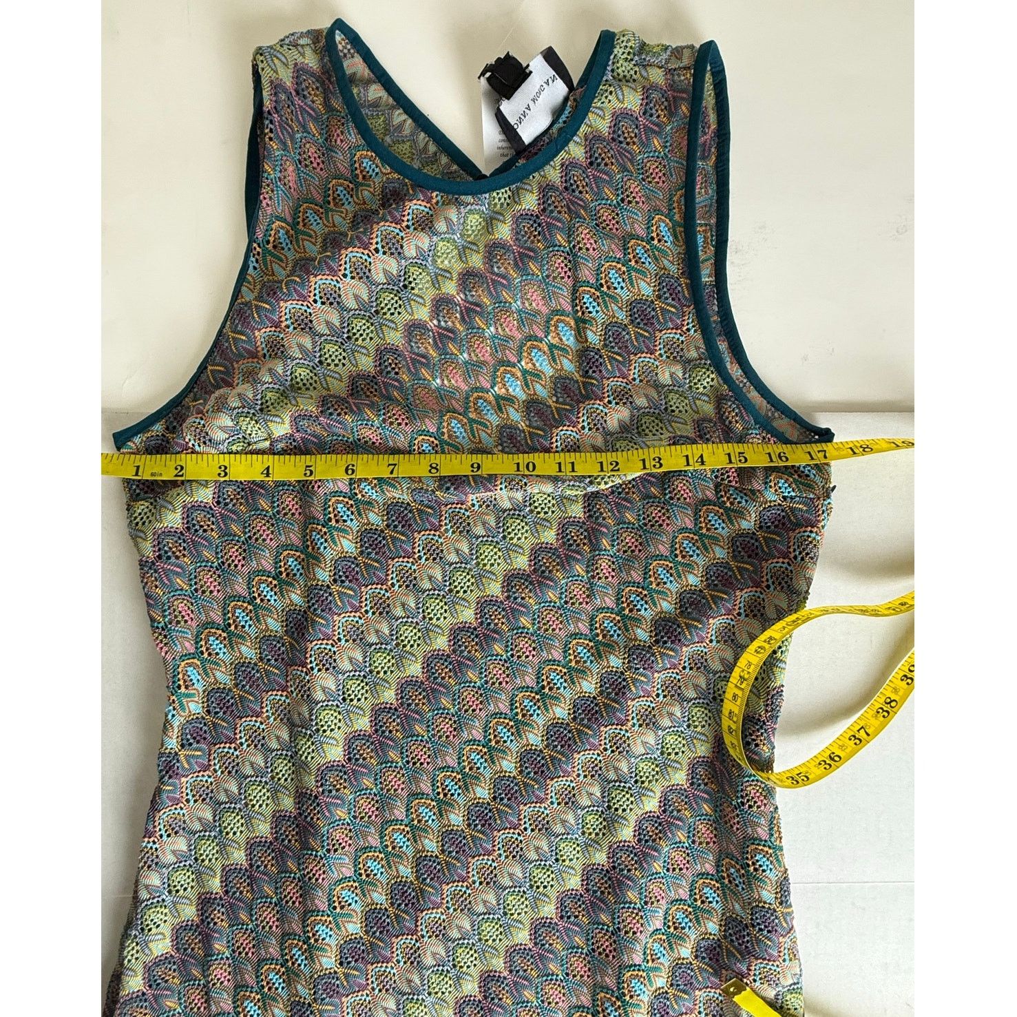 Donna Morgan Donna Morgan Blue Multi Dress With Mini Under Dress Size XL / US 12-14 / IT 48-50 - 10 Thumbnail
