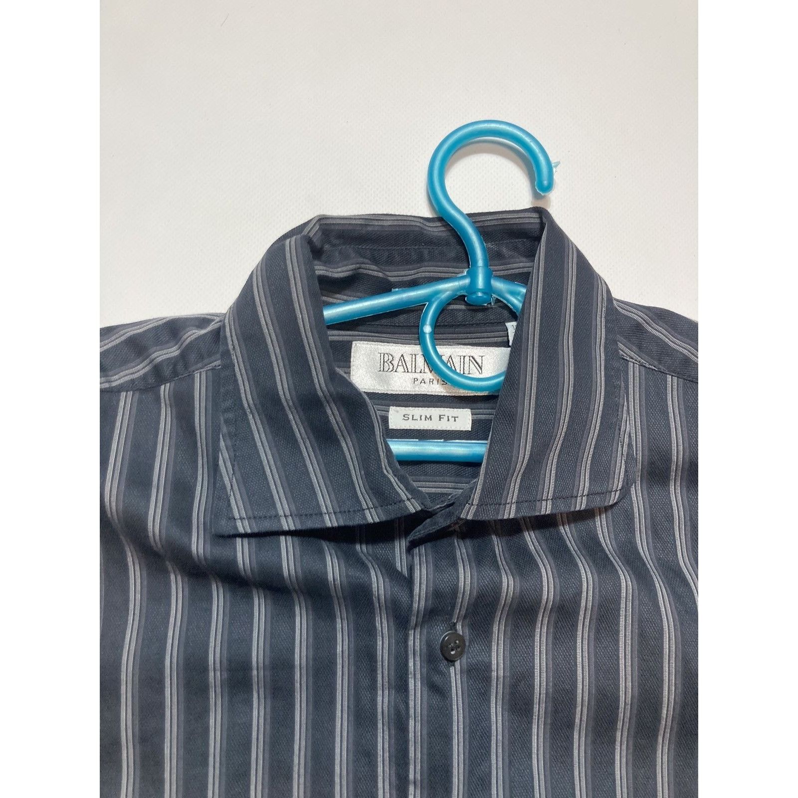 Balmain × Pierre Balmain Pierre Balmain Paris Stripe Button Up Shirt Size US L / EU 52-54 / 3 - 4 Thumbnail