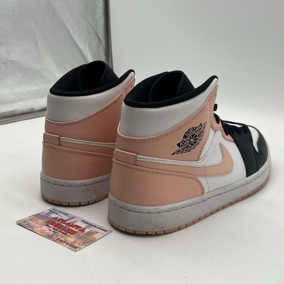 Nike Air Jordan 1 mid crimson tint Size US 10.5 / EU 43-44 - 5 Thumbnail