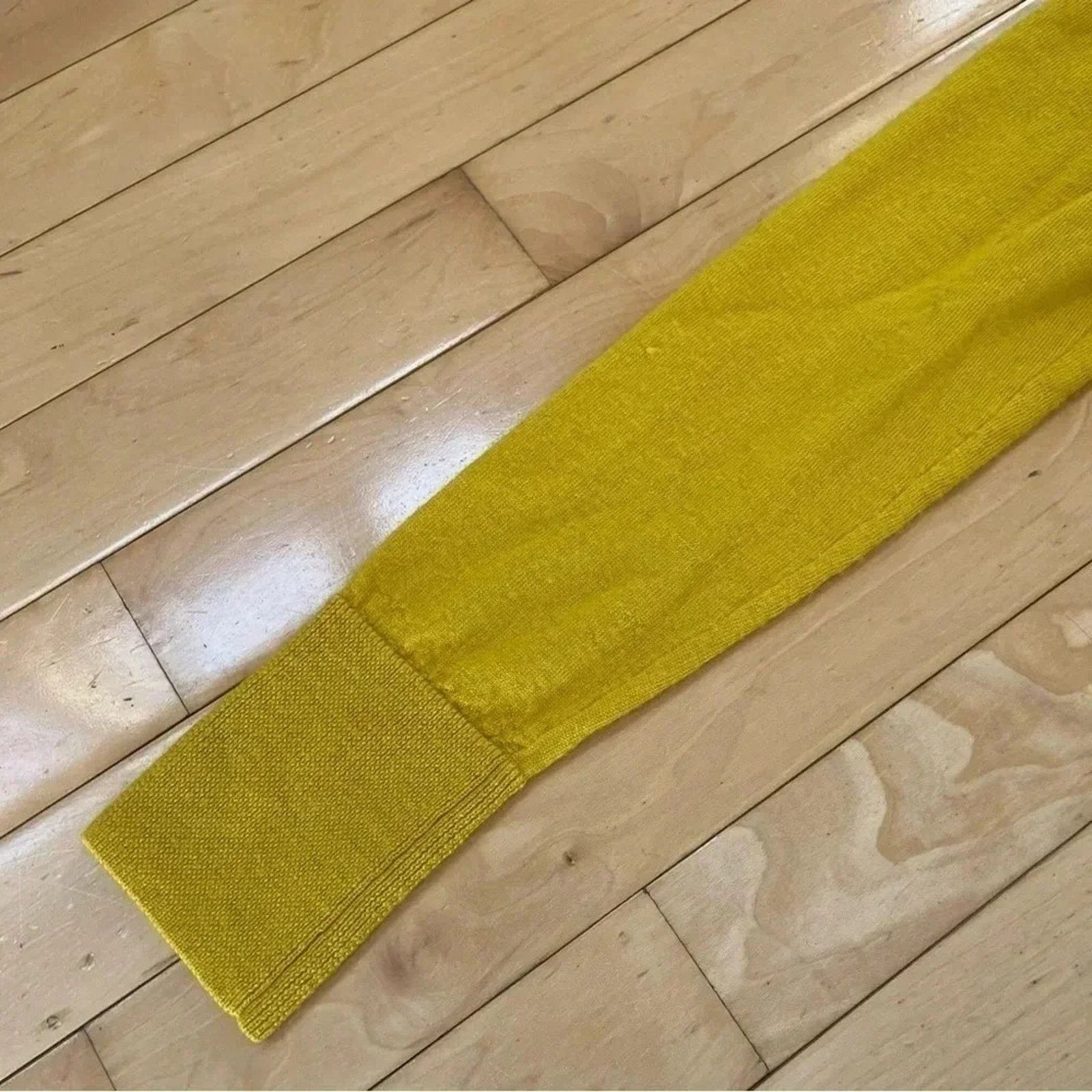 Other Halogen Yellow 100% Merino Wool Button Front Cardigan Size S Size S / US 4 / IT 40 - 5 Thumbnail
